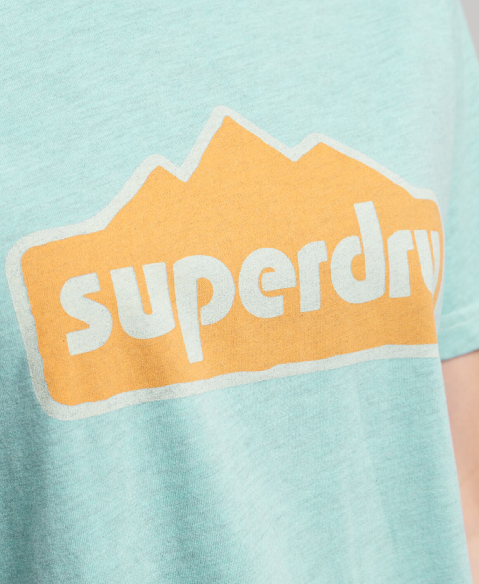 Superdry Majica svetlo modra / oranžna / bela - Pepit.si