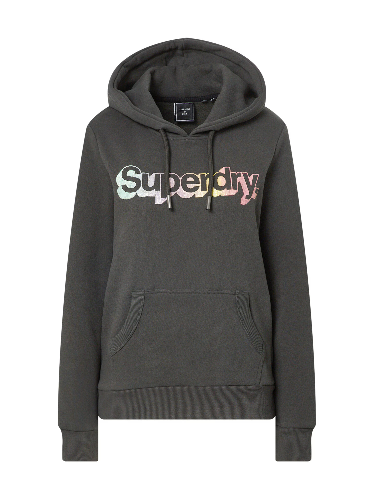 Superdry Majica svetlo oranžna / črna - Pepit.si