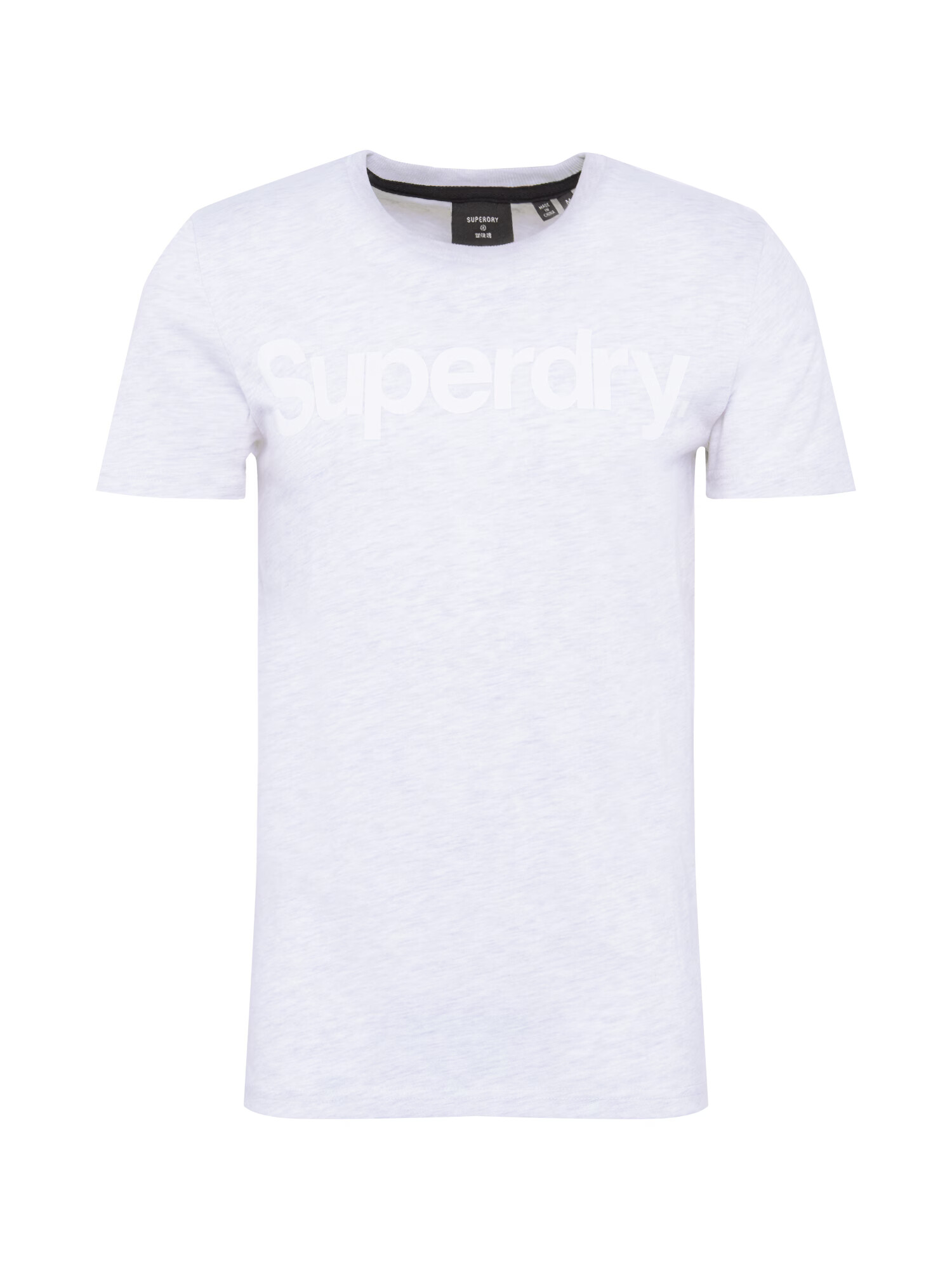 Superdry Majica svetlo siva / bela - Pepit.si