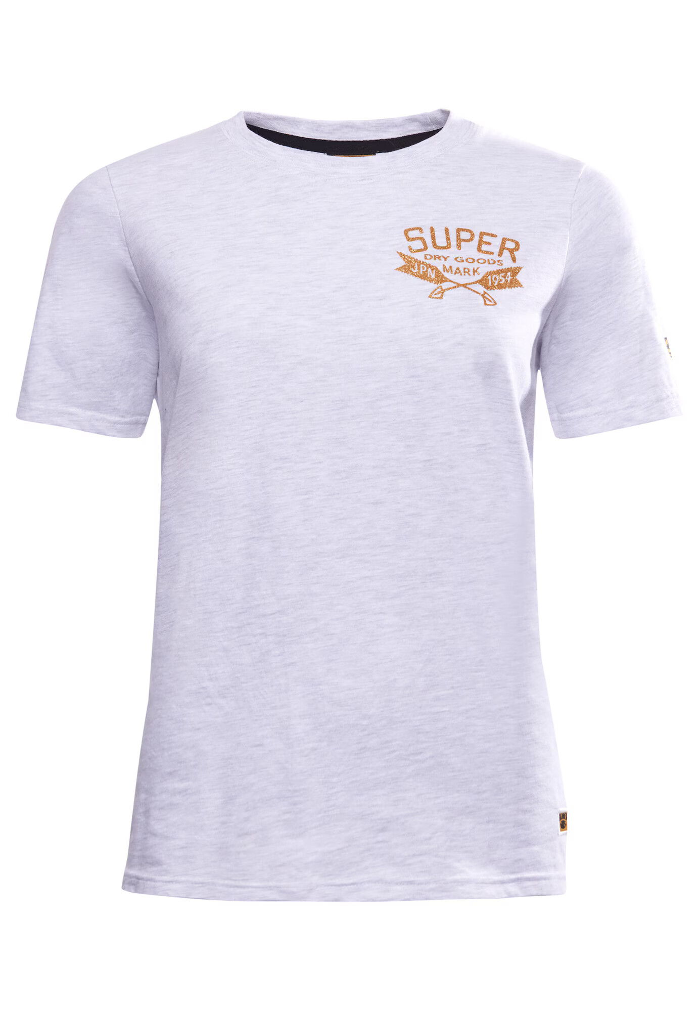 Superdry Majica zlata / svetlo siva - Pepit.si