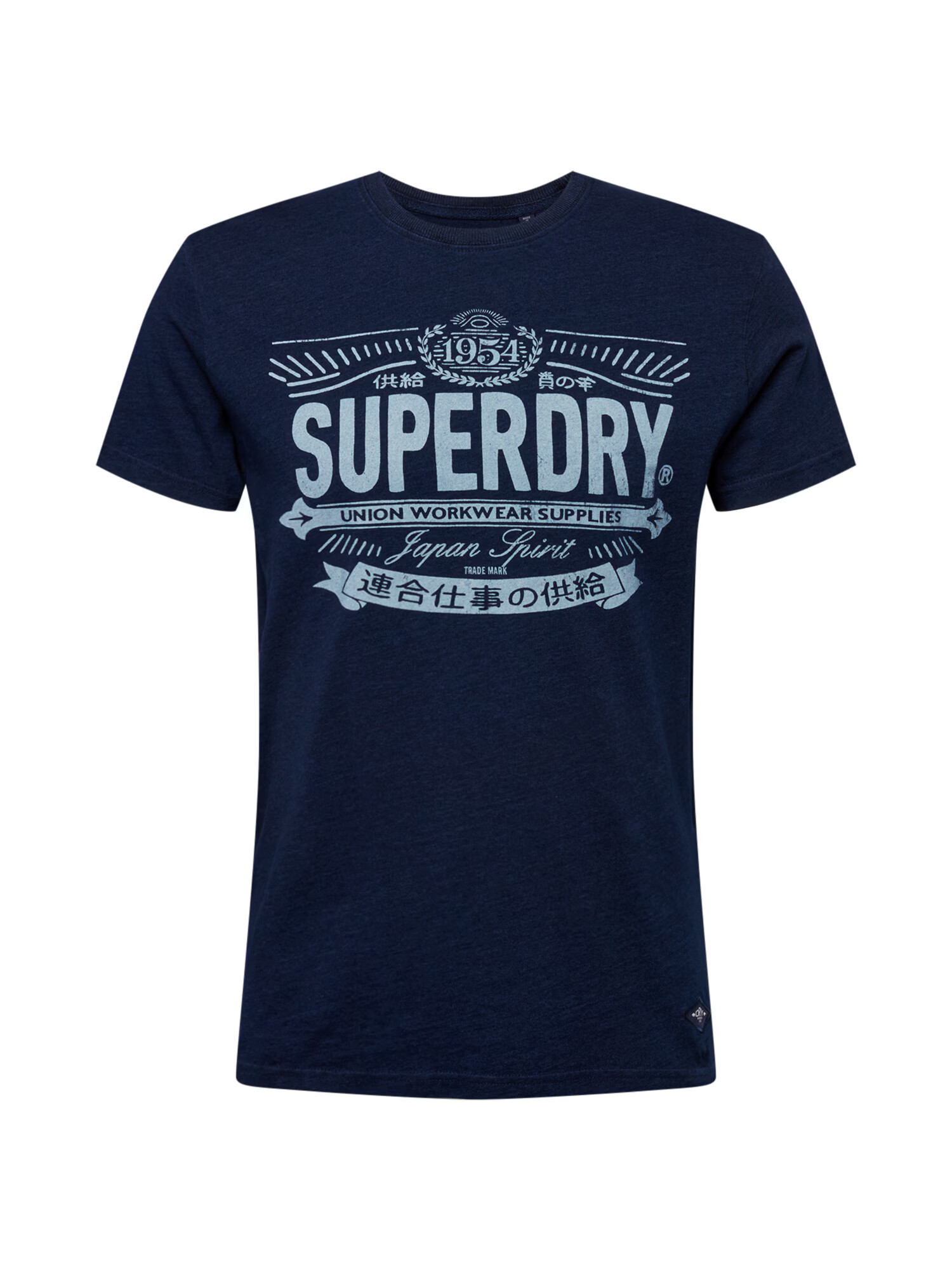 Superdry Majica opal / temno modra / bela - Pepit.si