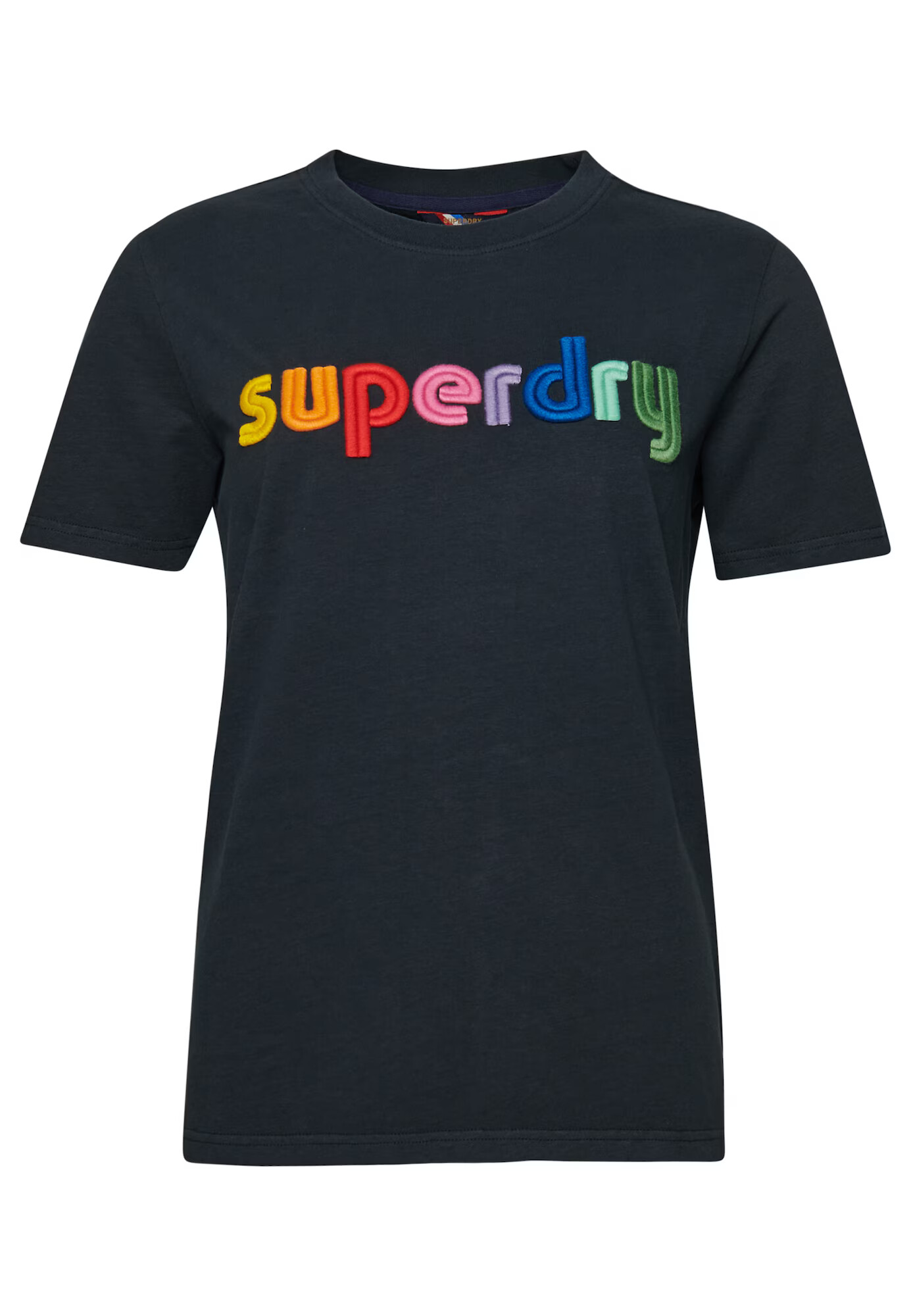 Superdry Majica temno modra / mešane barve - Pepit.si