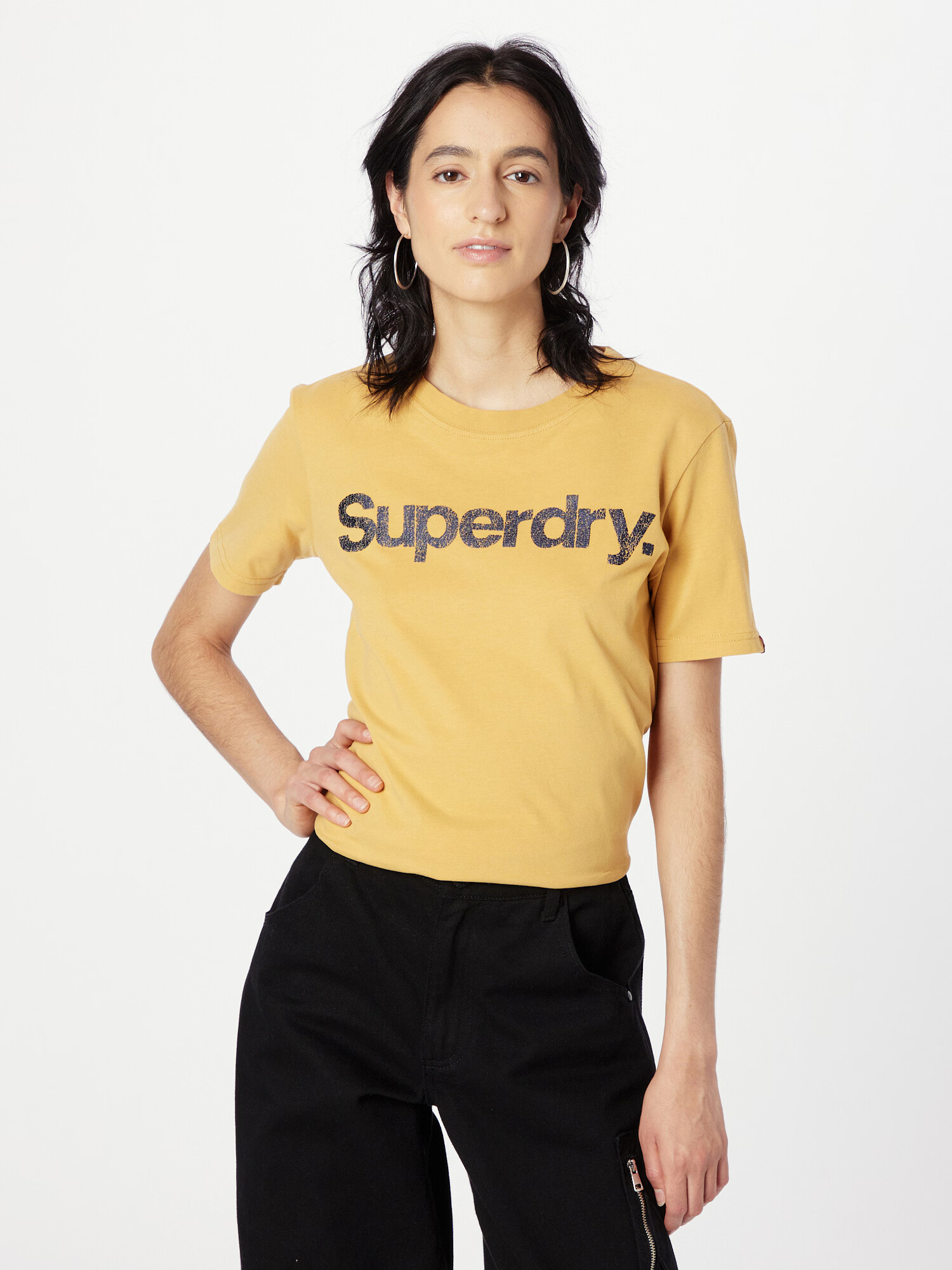 Superdry Majica temno modra / zlata - Pepit.si