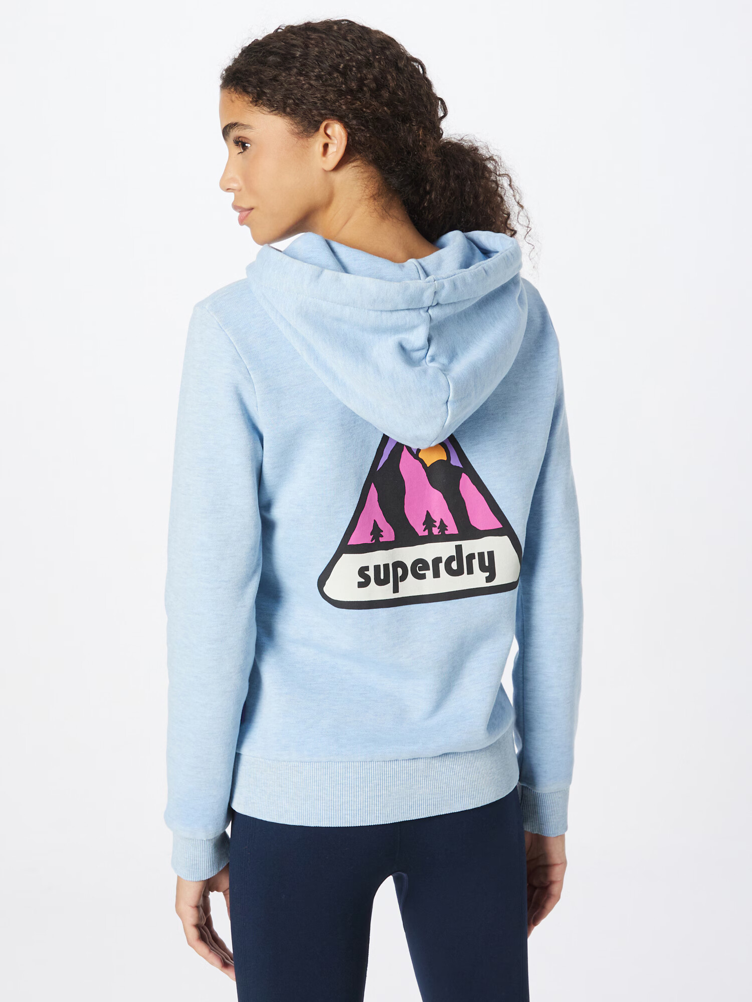 Superdry Majica 'Terrain' progasto modra / orhideja / črna / bela - Pepit.si