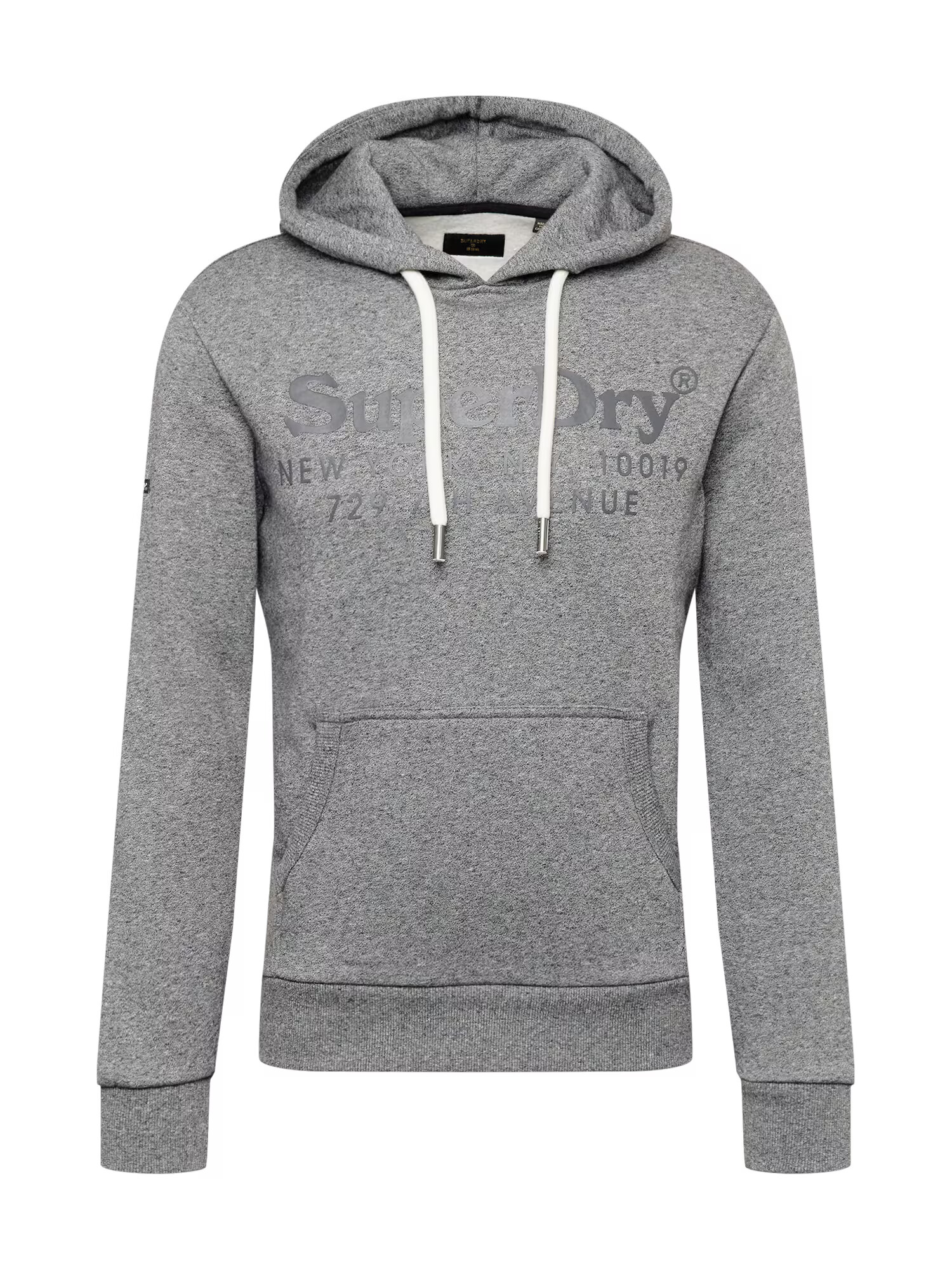 Superdry Majica 'Venue' pegasto siva / črna / bela - Pepit.si