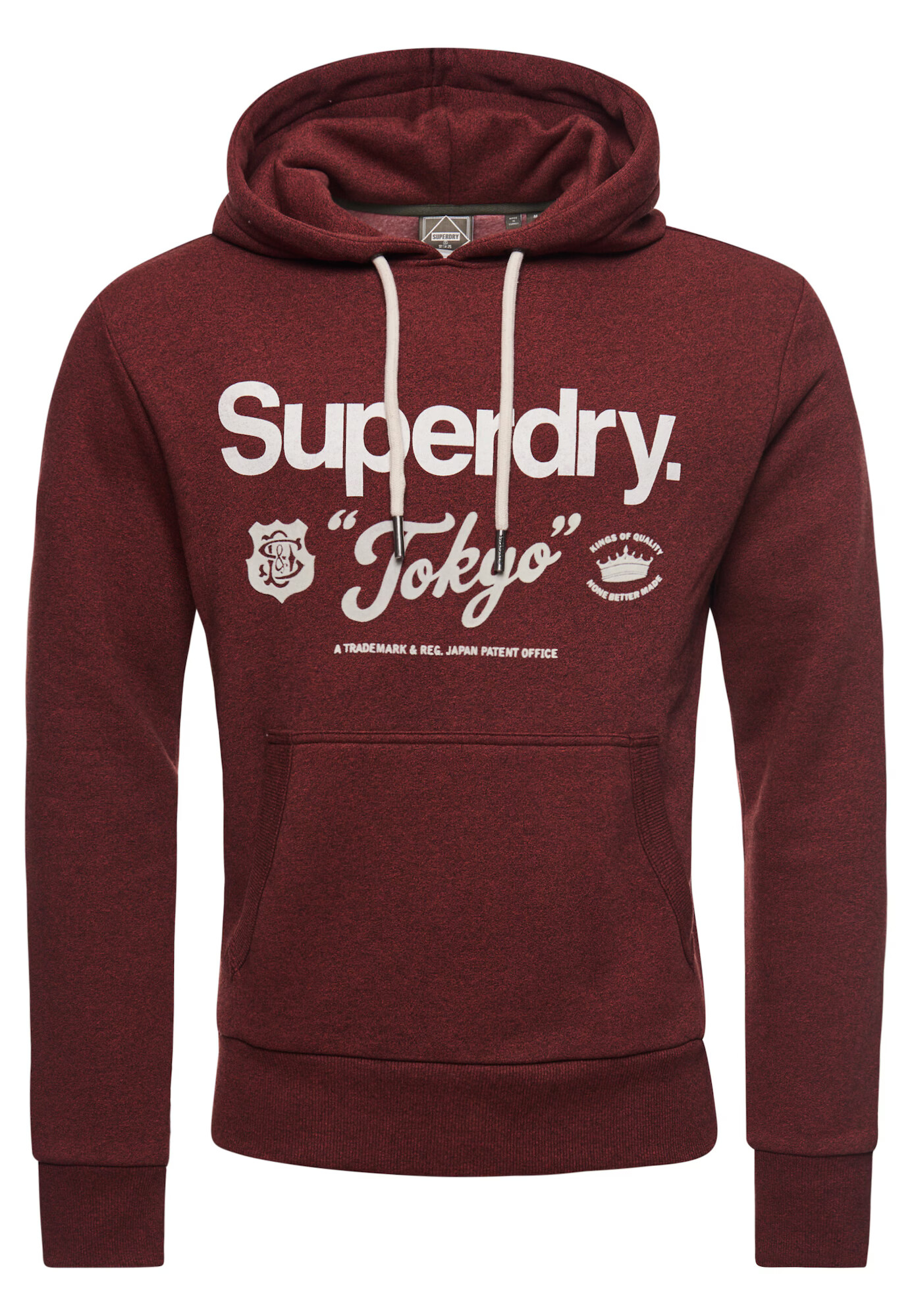 Superdry Majica vinsko rdeča / bela - Pepit.si