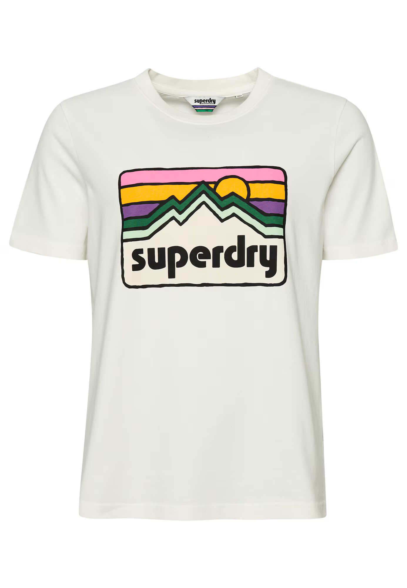 Superdry Majica 'Vintage 90s Terrain' mešane barve / bela - Pepit.si