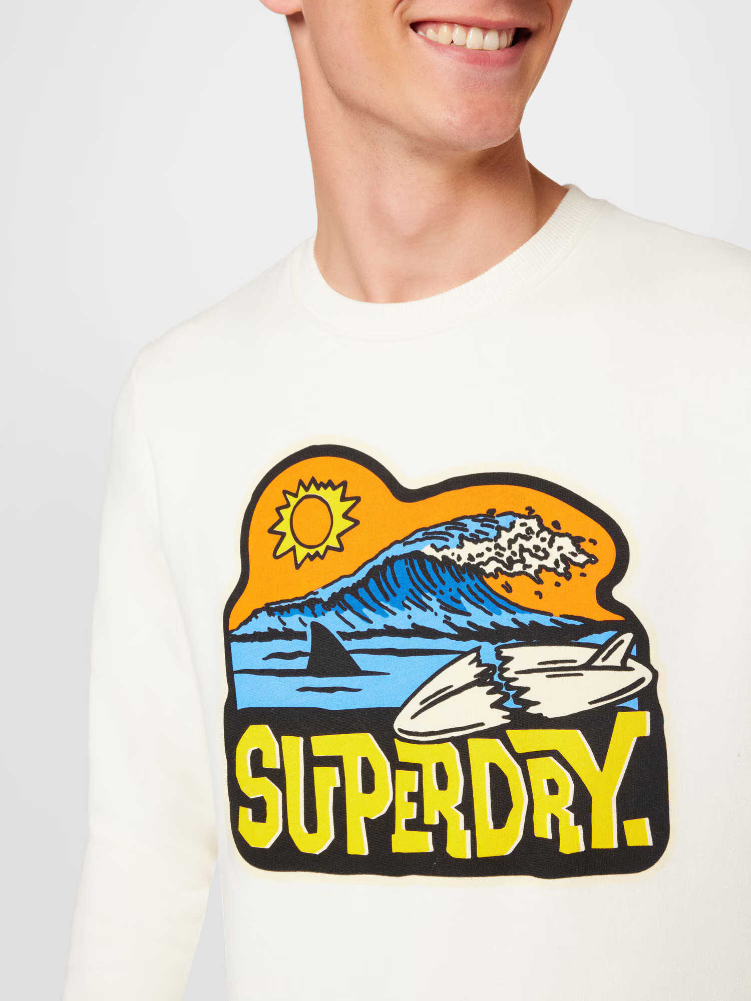 Superdry Majica voda / rumena / oranžna / jajčna lupina - Pepit.si