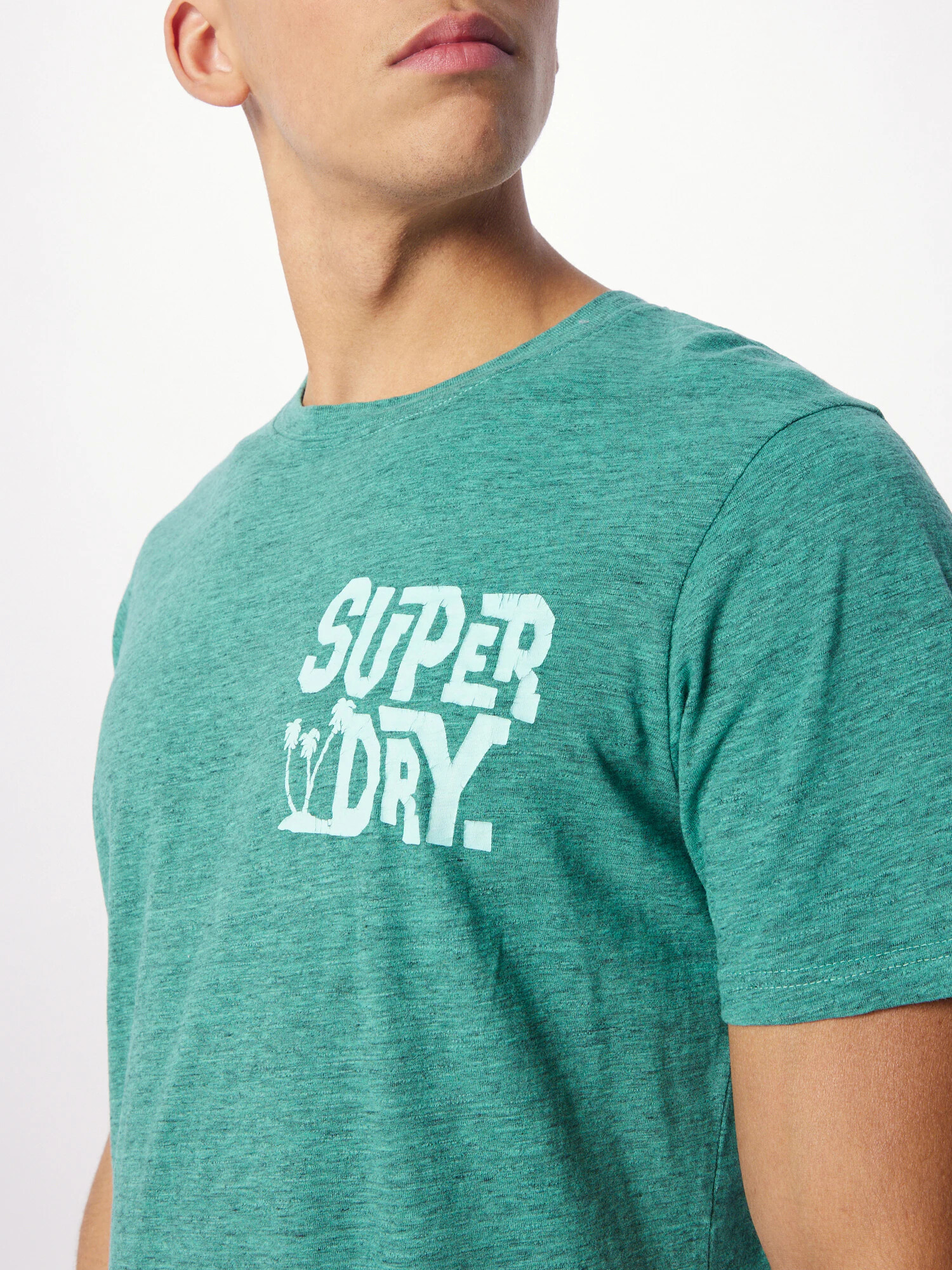 Superdry Majica zelena / off-bela - Pepit.si