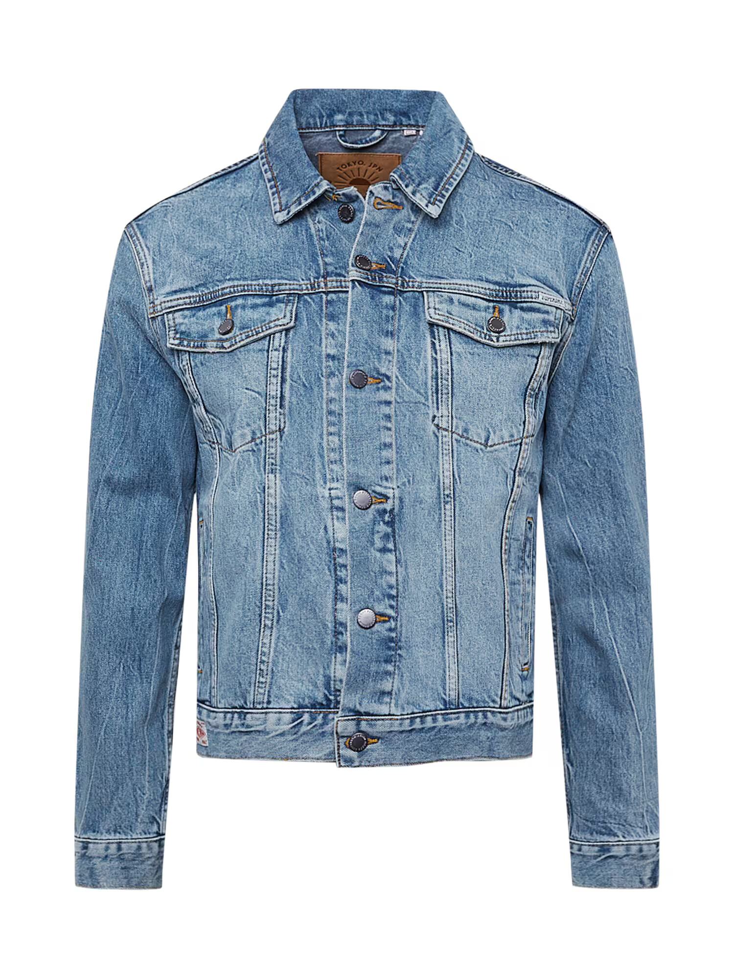 Superdry Prehodna jakna 'Highwayman' moder denim - Pepit.si