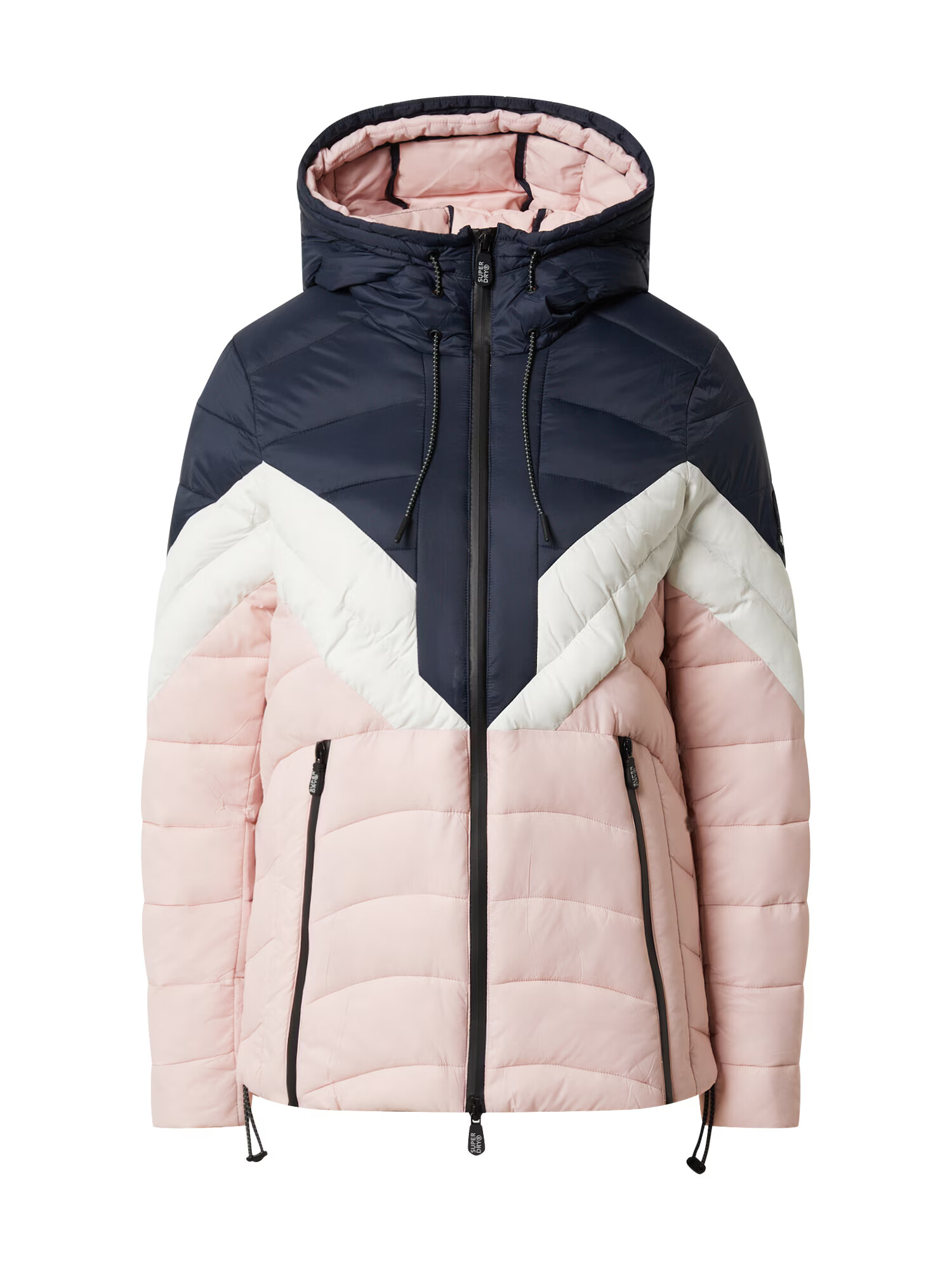 Superdry Prehodna jakna roza / bela / temno modra - Pepit.si