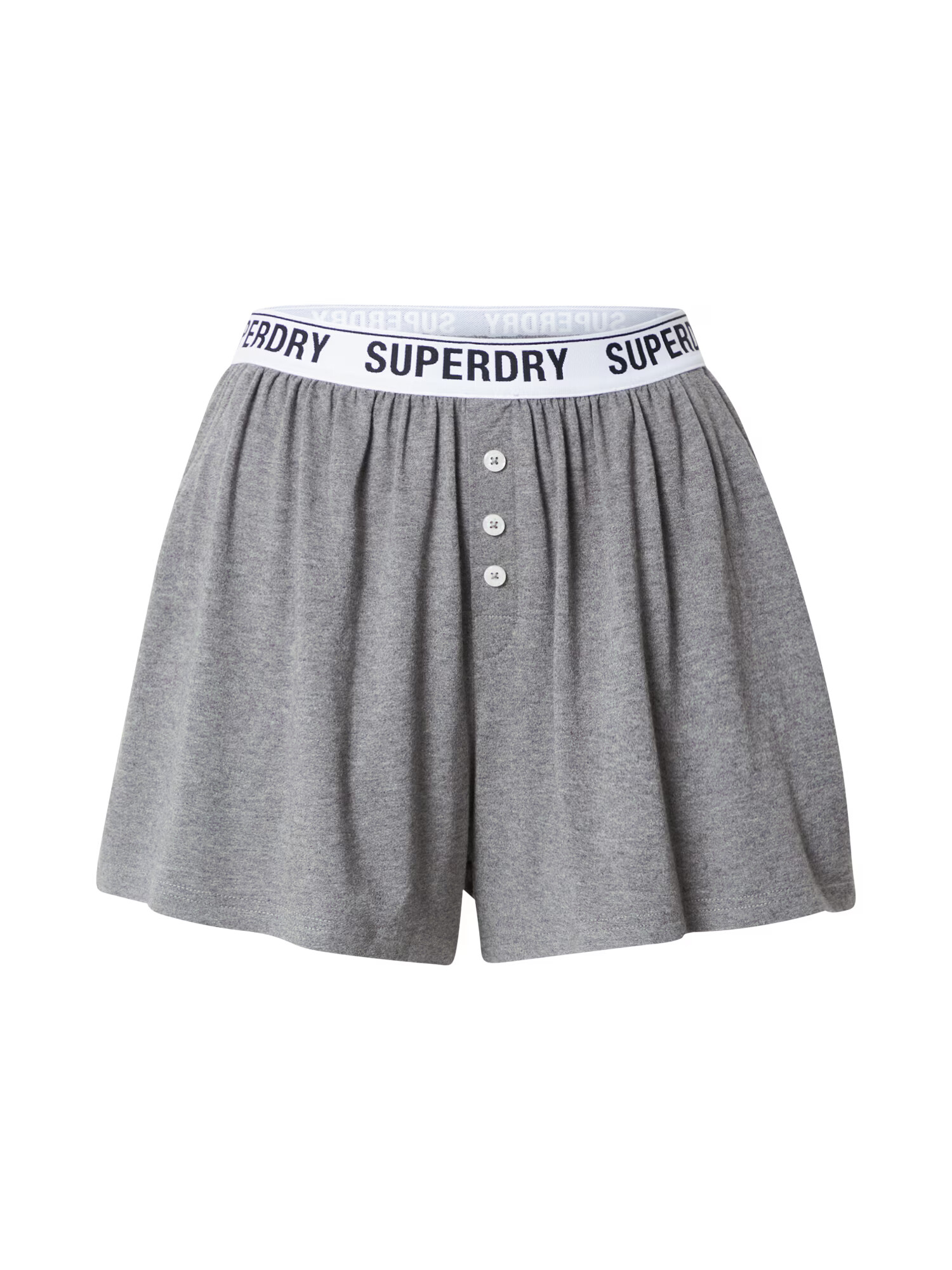 Superdry Spodnji del pižame pegasto siva / bela - Pepit.si