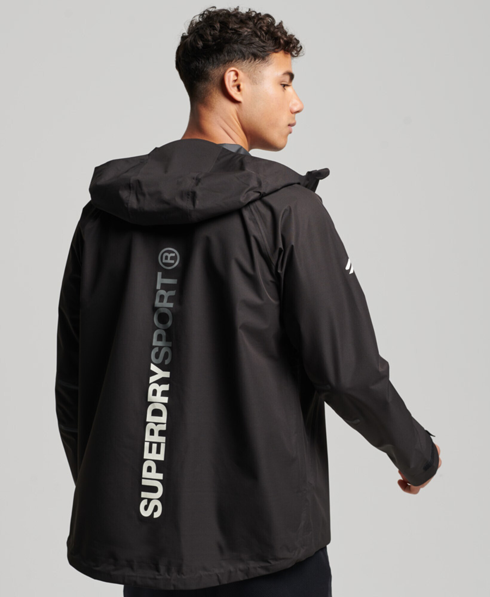 Superdry Športna jakna temno siva / črna / bela - Pepit.si