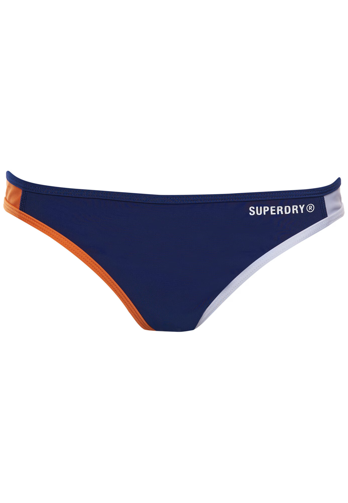 Superdry Športne bikini hlačke marine / bela / oranžna - Pepit.si