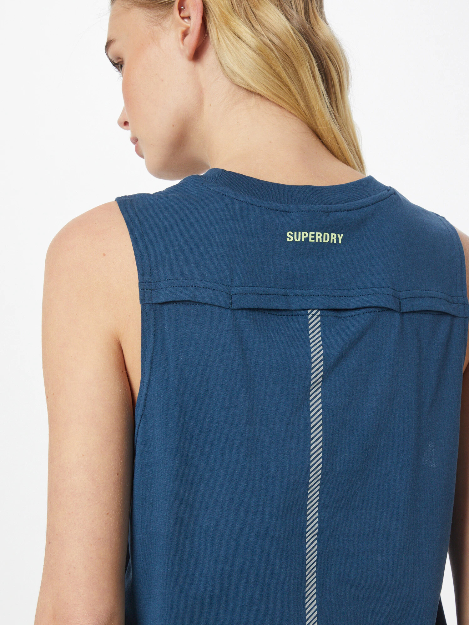 Superdry Športni top nebeško modra / bela - Pepit.si