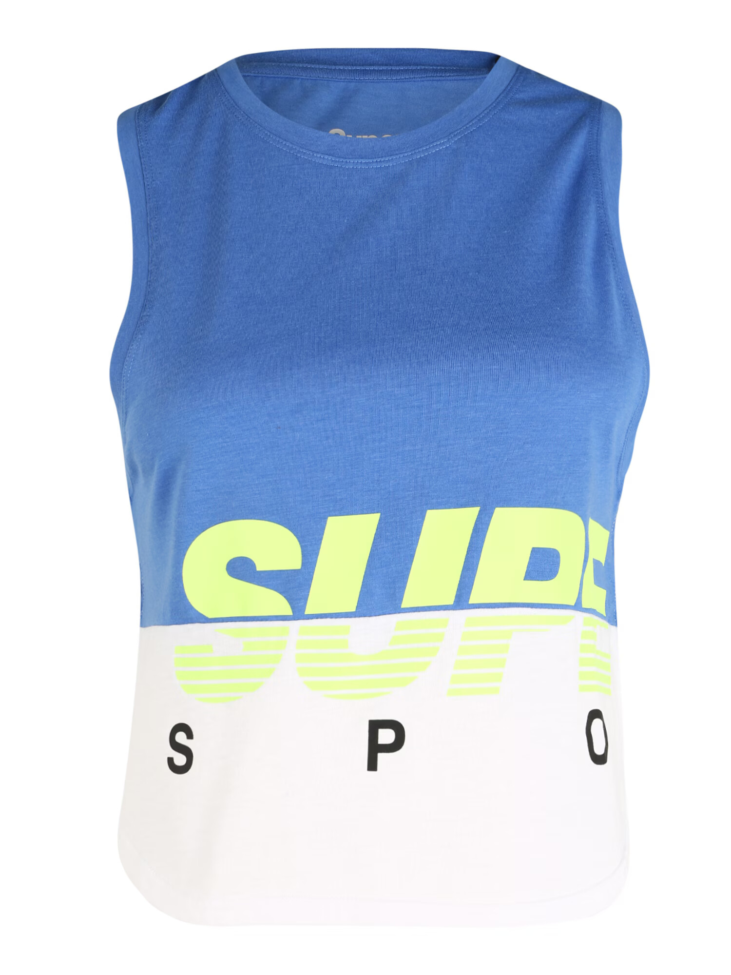 Superdry Top limeta / pegasto siva / modra - Pepit.si