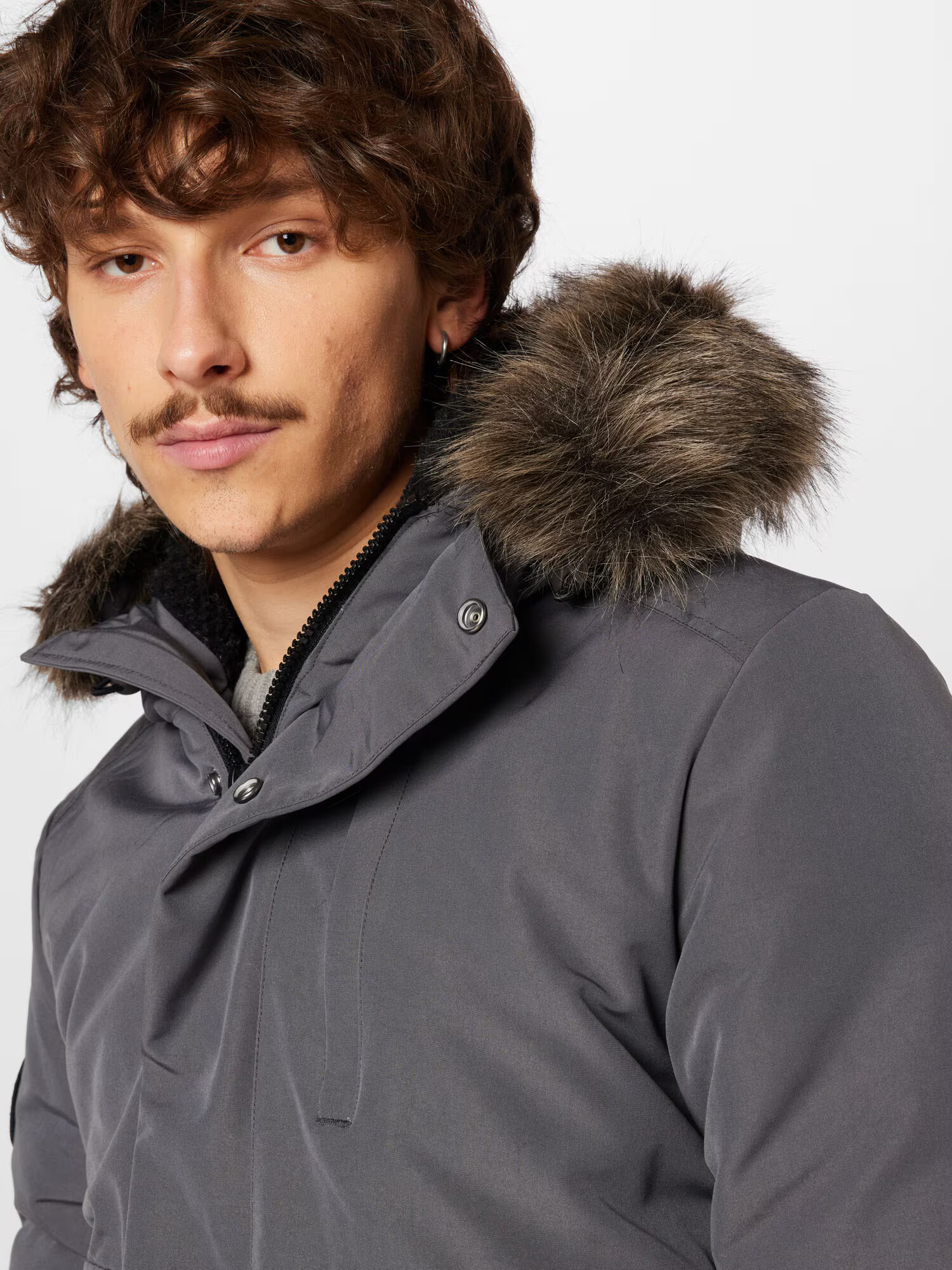 Superdry Zimska jakna 'Everest' temno siva - Pepit.si