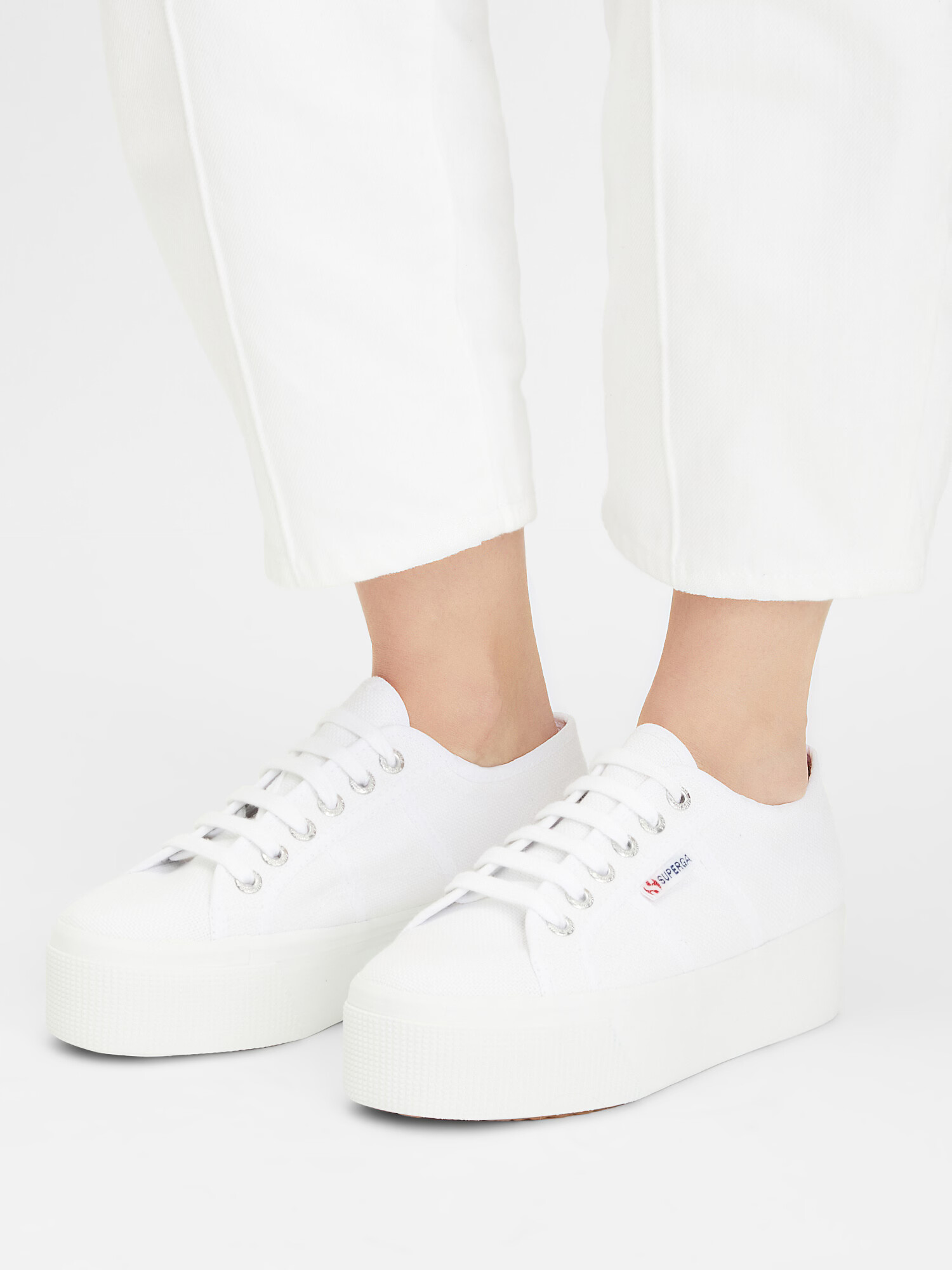 SUPERGA Nizke superge '2790 Linea up & down' bela - Pepit.si