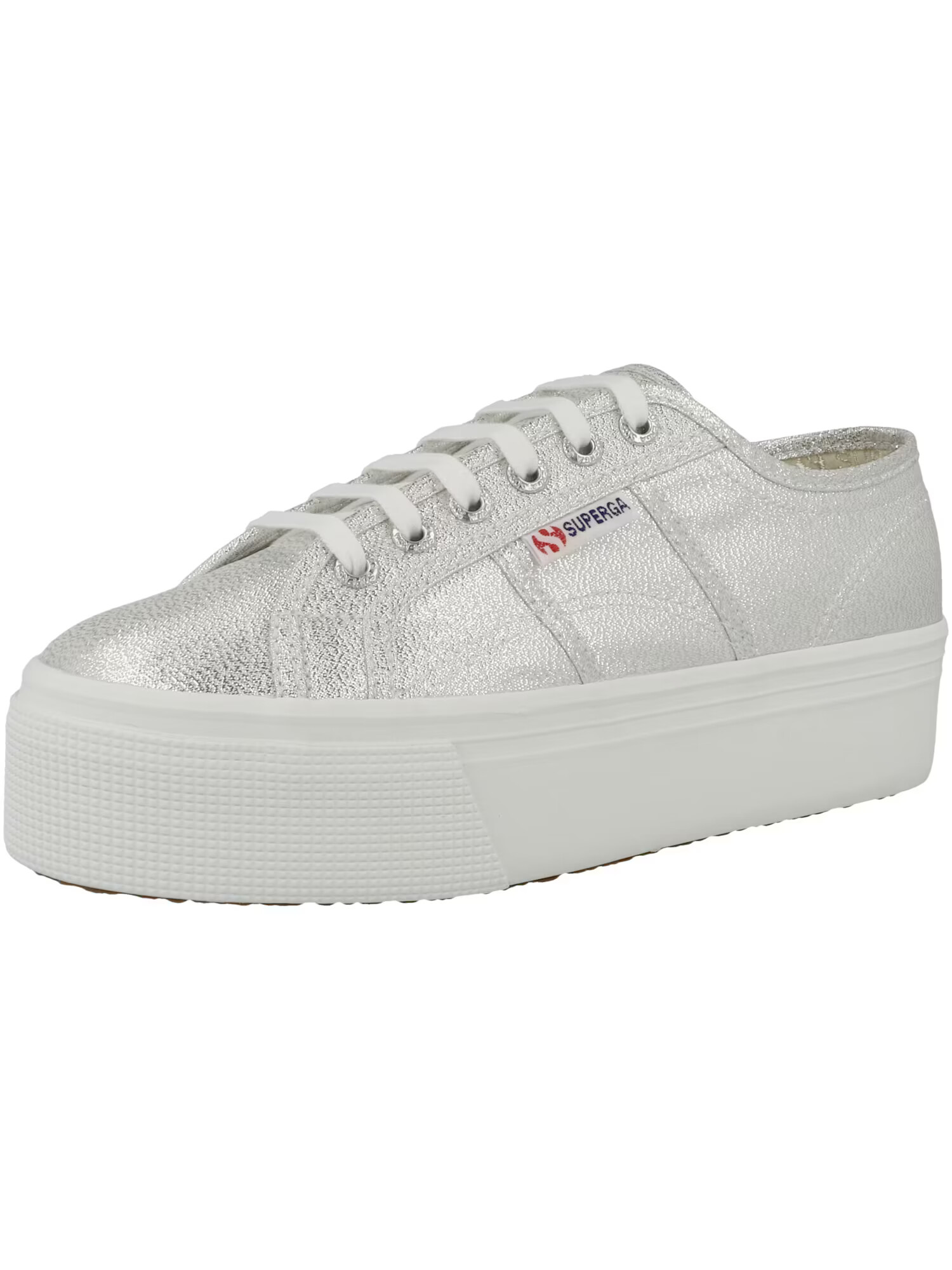 SUPERGA Nizke superge 'Lame' srebrna - Pepit.si