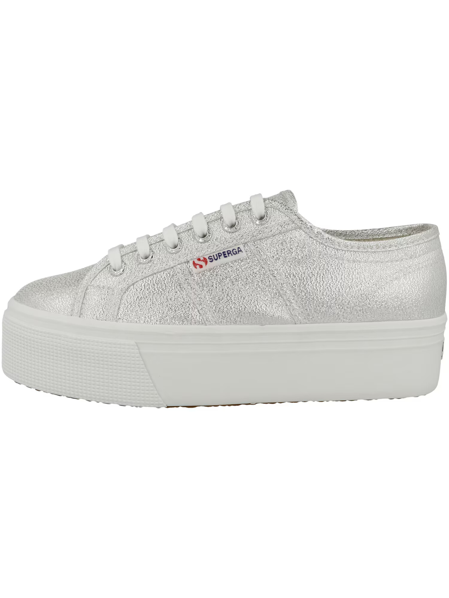 SUPERGA Nizke superge 'Lame' srebrna - Pepit.si