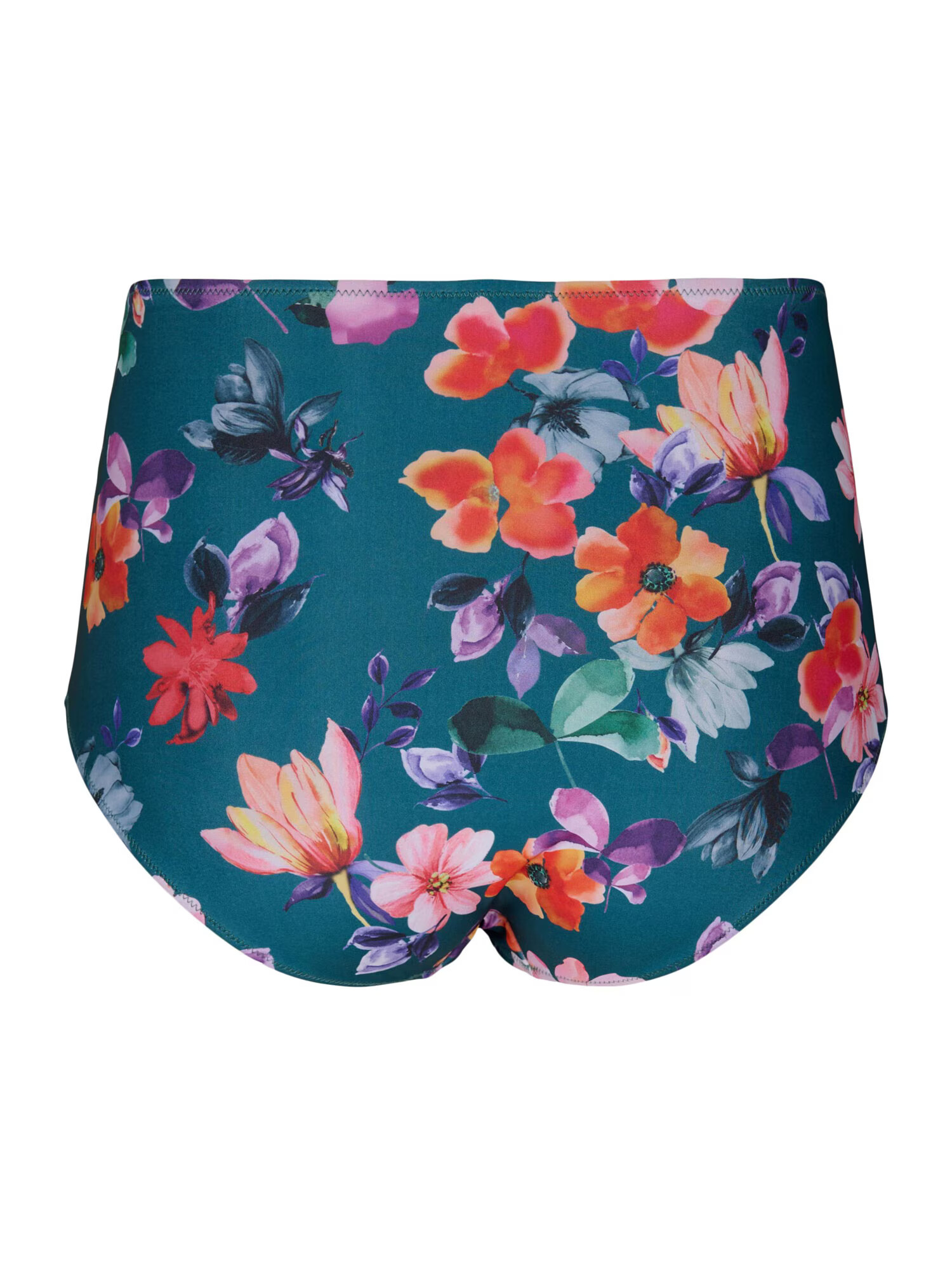 Swim by Zizzi Bikini hlačke 'TANIA' zelena / petrol / lila / jastog - Pepit.si