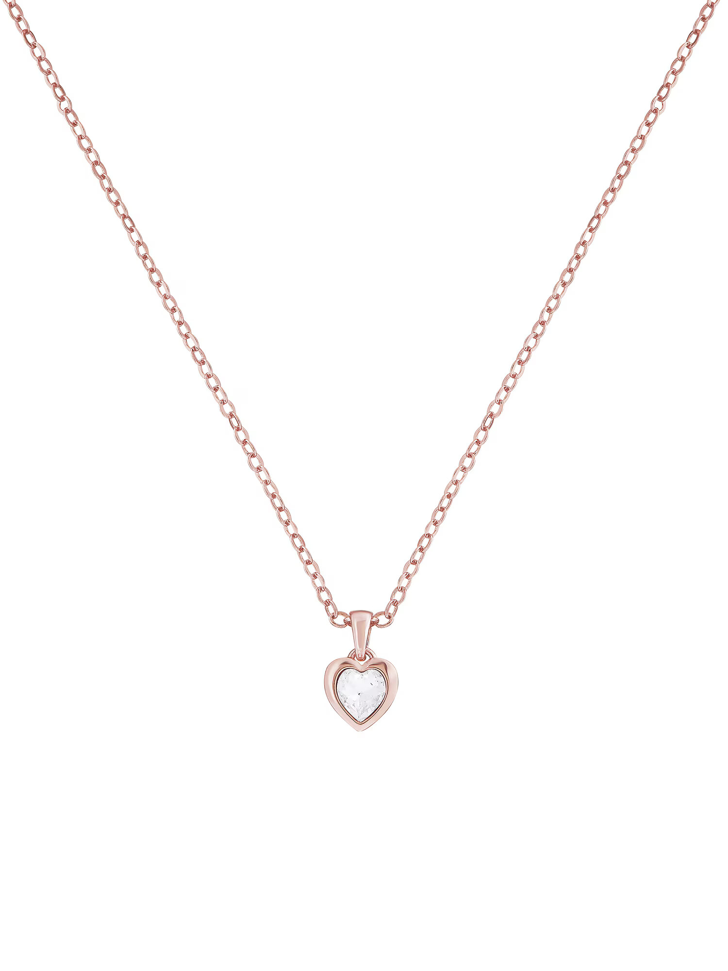 Ted Baker Verižica 'HANNELA: CRYSTAL HEART PENDANT' zlata / rosé - Pepit.si