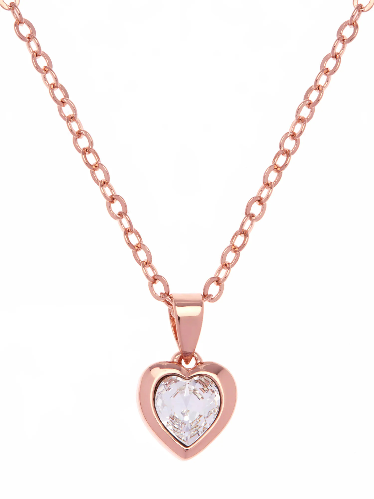 Ted Baker Verižica 'HANNELA: CRYSTAL HEART PENDANT' zlata / rosé - Pepit.si