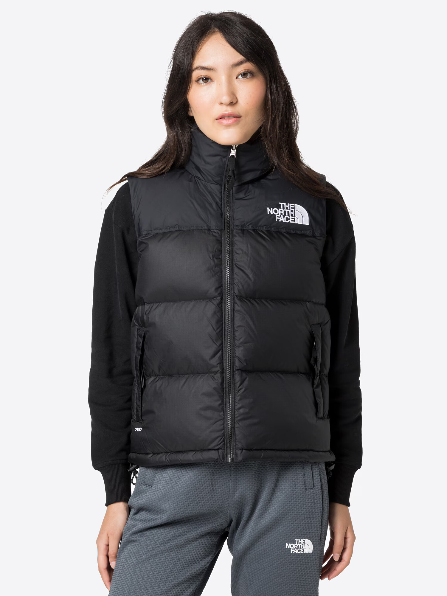 THE NORTH FACE Brezrokavnik '1996 RETRO NUPTSE' črna / bela - Pepit.si