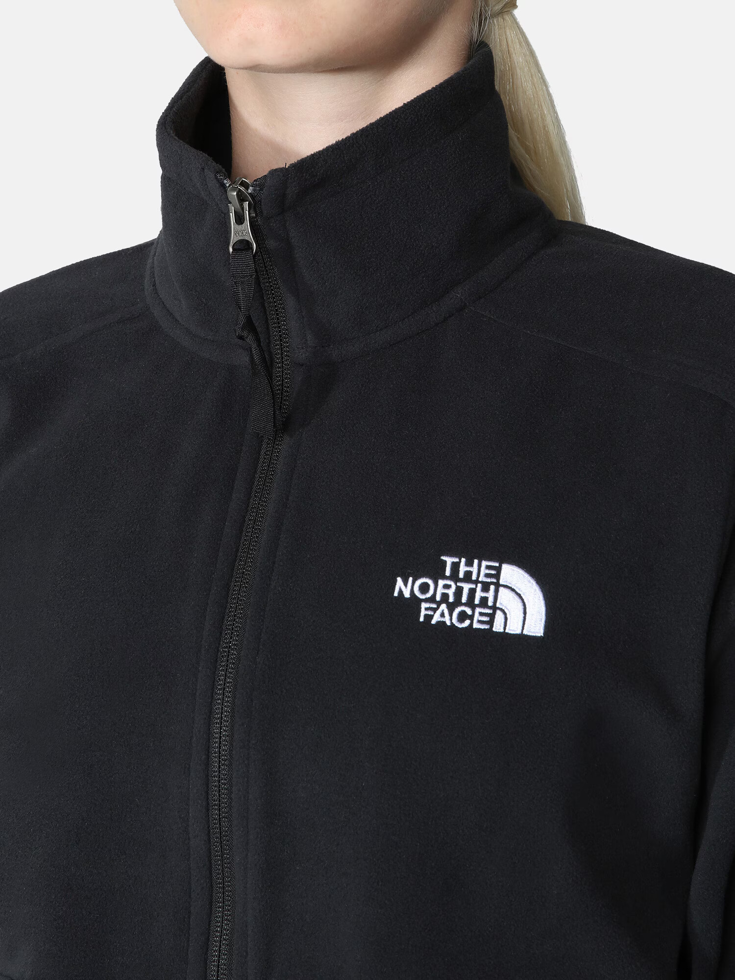 THE NORTH FACE Funkcionalna jopa iz flisa 'POLARTEC 100' črna / bela - Pepit.si