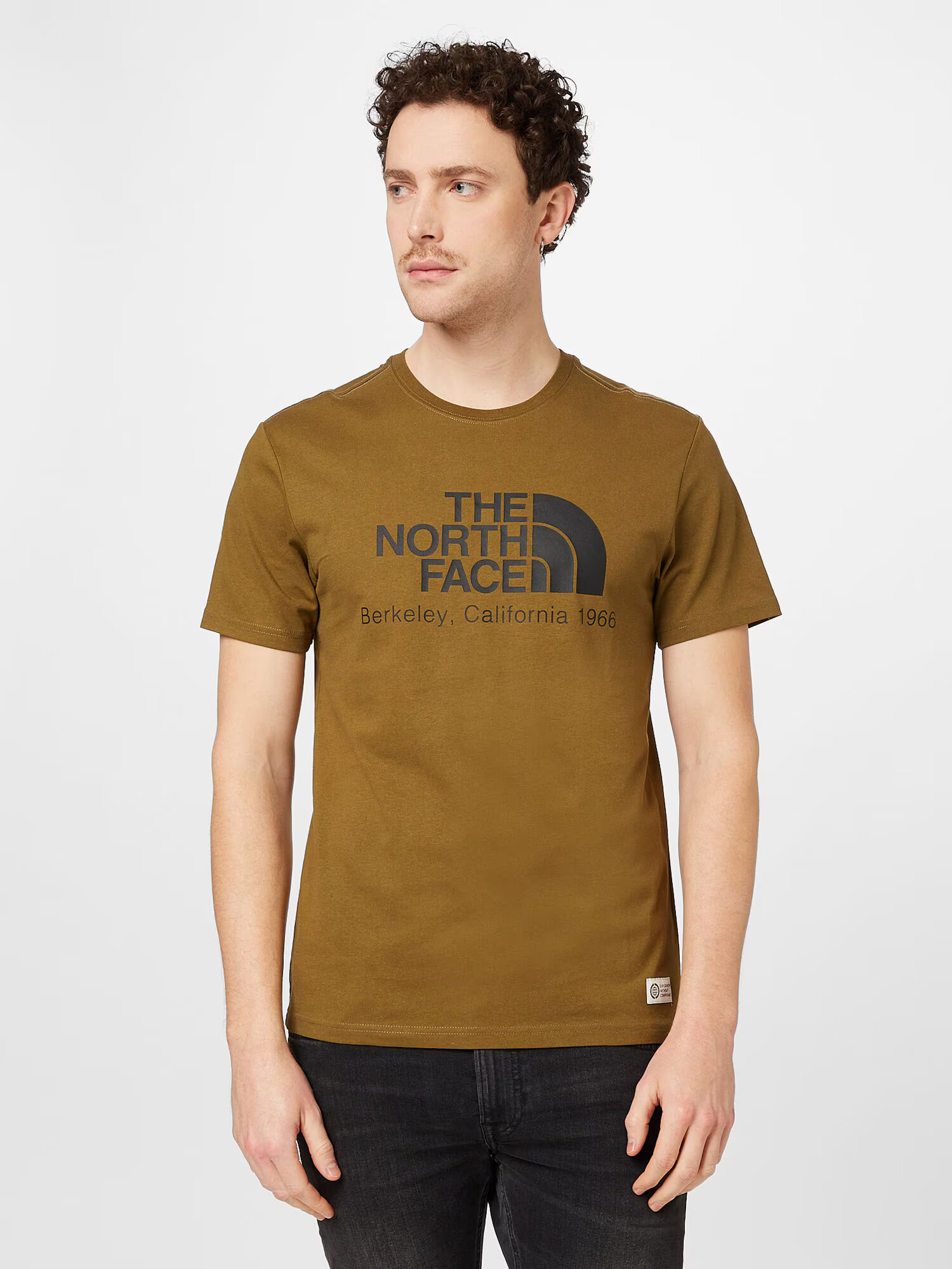 THE NORTH FACE Majica 'BERKELEY CALIFORNIA' oliva / črna - Pepit.si