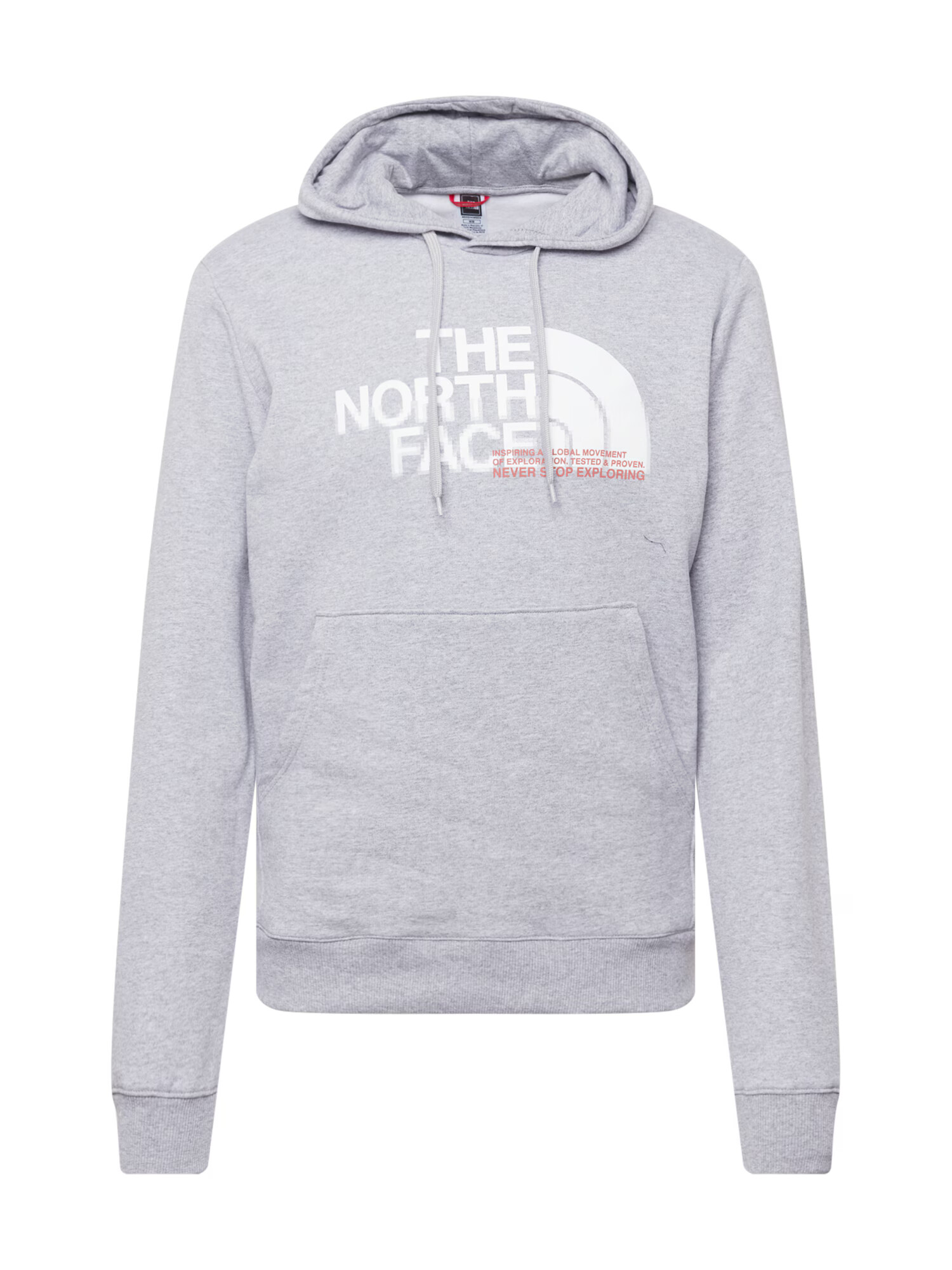 THE NORTH FACE Majica 'COORDINATES' pegasto siva / bela / rdeča - Pepit.si