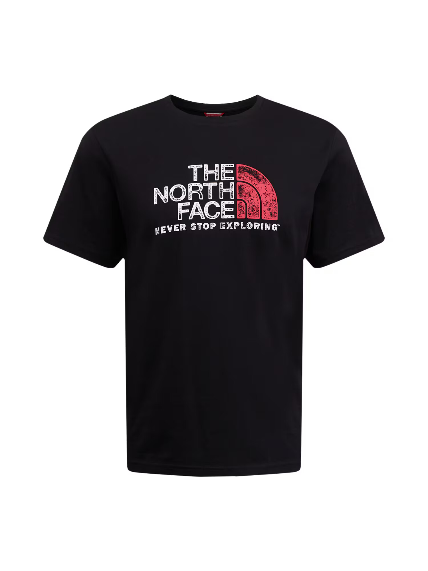 THE NORTH FACE Majica črna / bela / ognjeno rdeča - Pepit.si