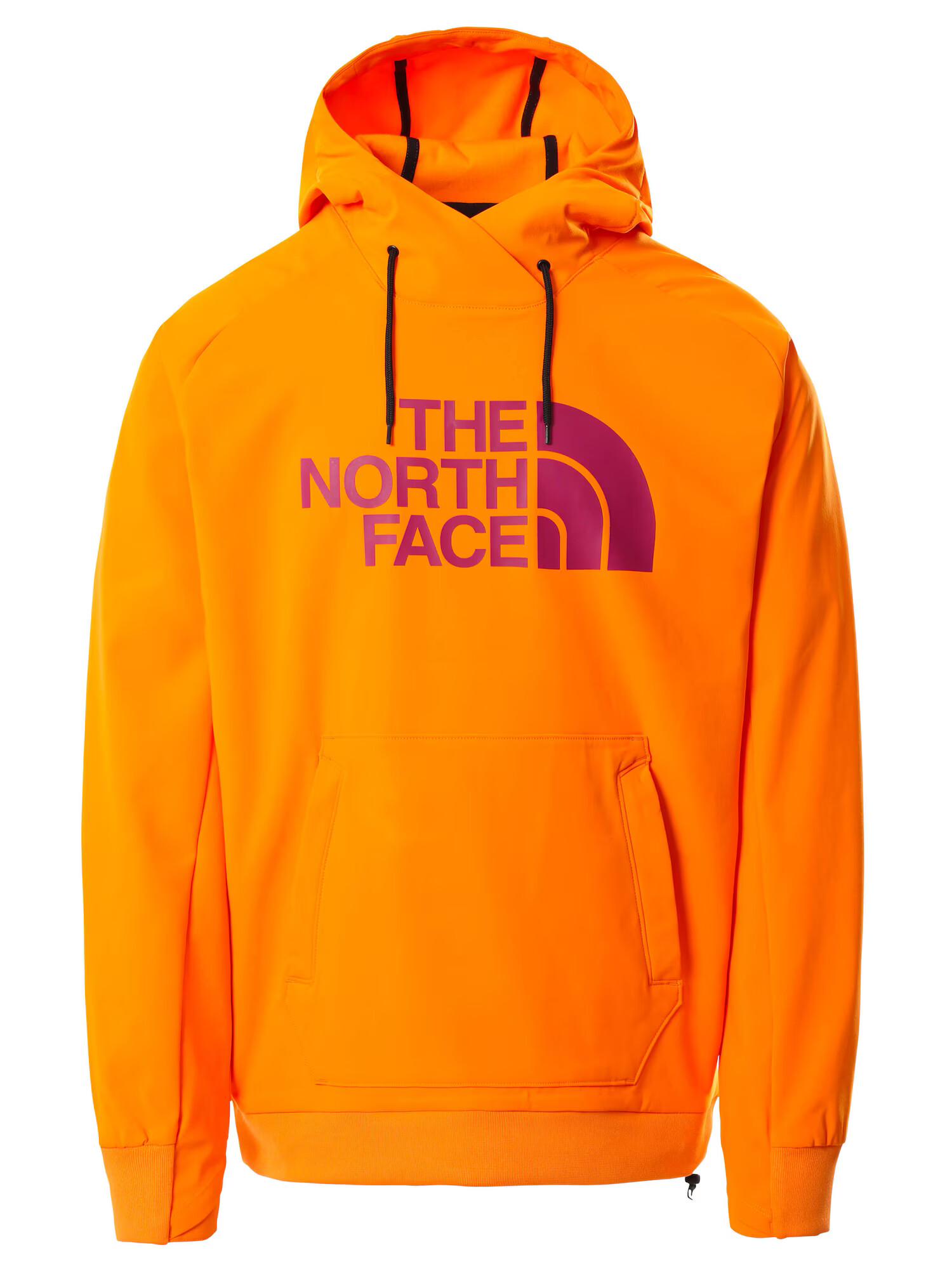 THE NORTH FACE Športna majica 'Tekno' neonsko oranžna / vinsko rdeča - Pepit.si