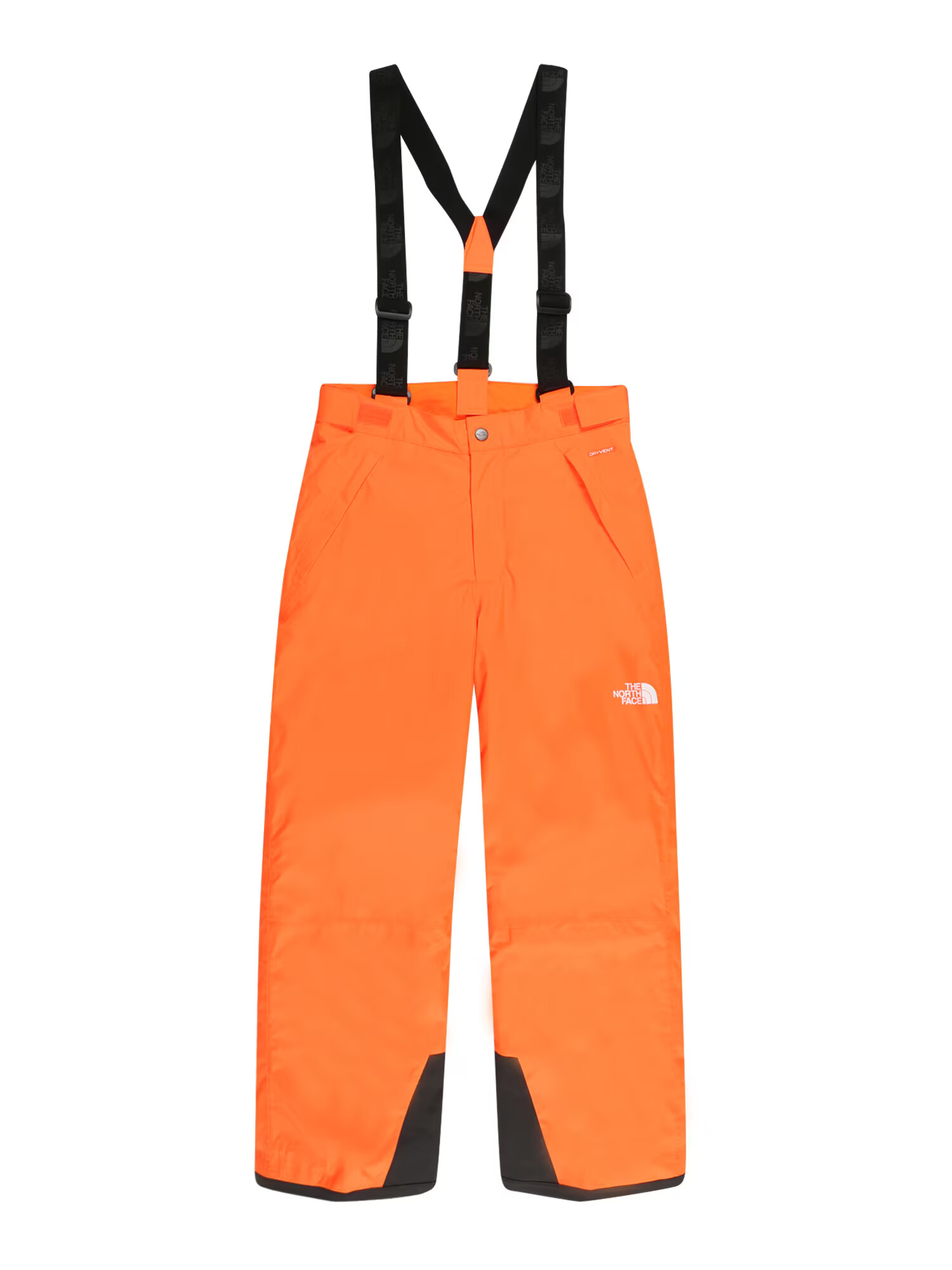 THE NORTH FACE Outdoor hlače 'SNOWQUEST SUSPENDER' oranžna / črna / bela - Pepit.si