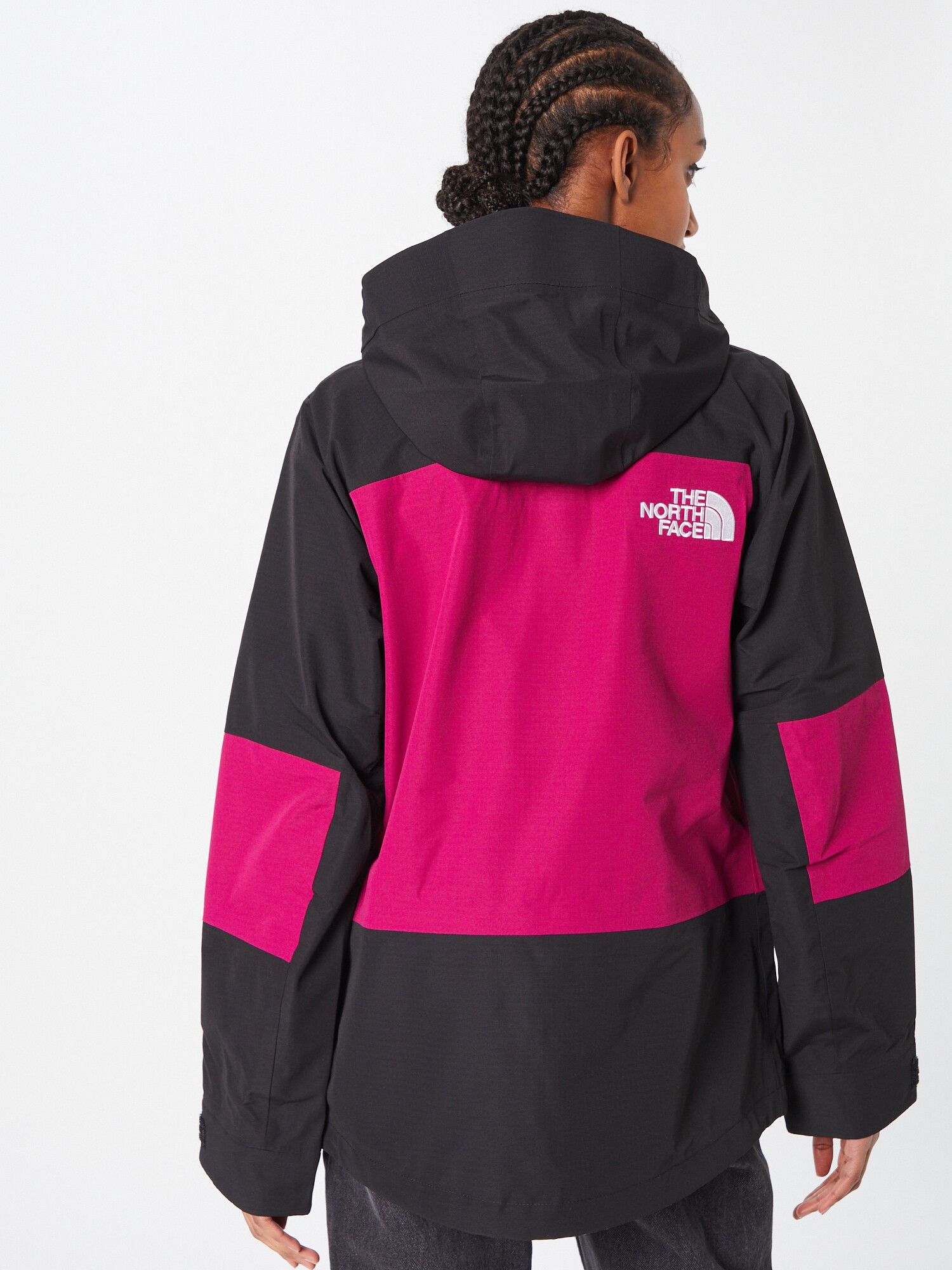 THE NORTH FACE Zunanja jakna 'Dragline' temno roza / črna / bela - Pepit.si