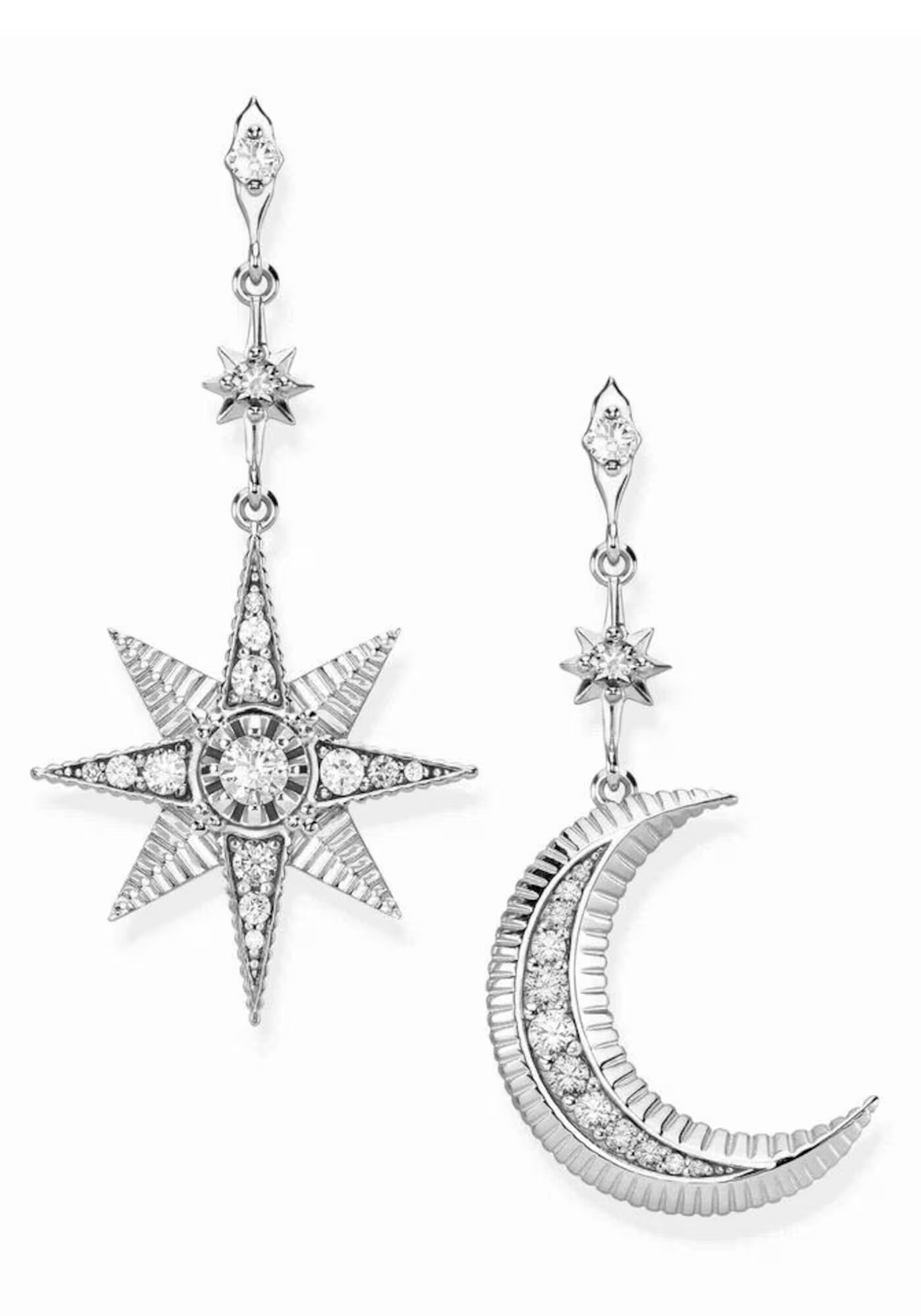 Thomas Sabo Uhani 'Royalty Stern & Mond' srebrna - Pepit.si