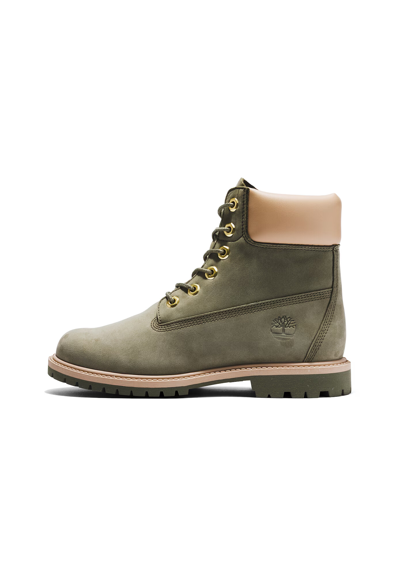 TIMBERLAND Gležnarji z vezalkami bež / temno zelena - Pepit.si