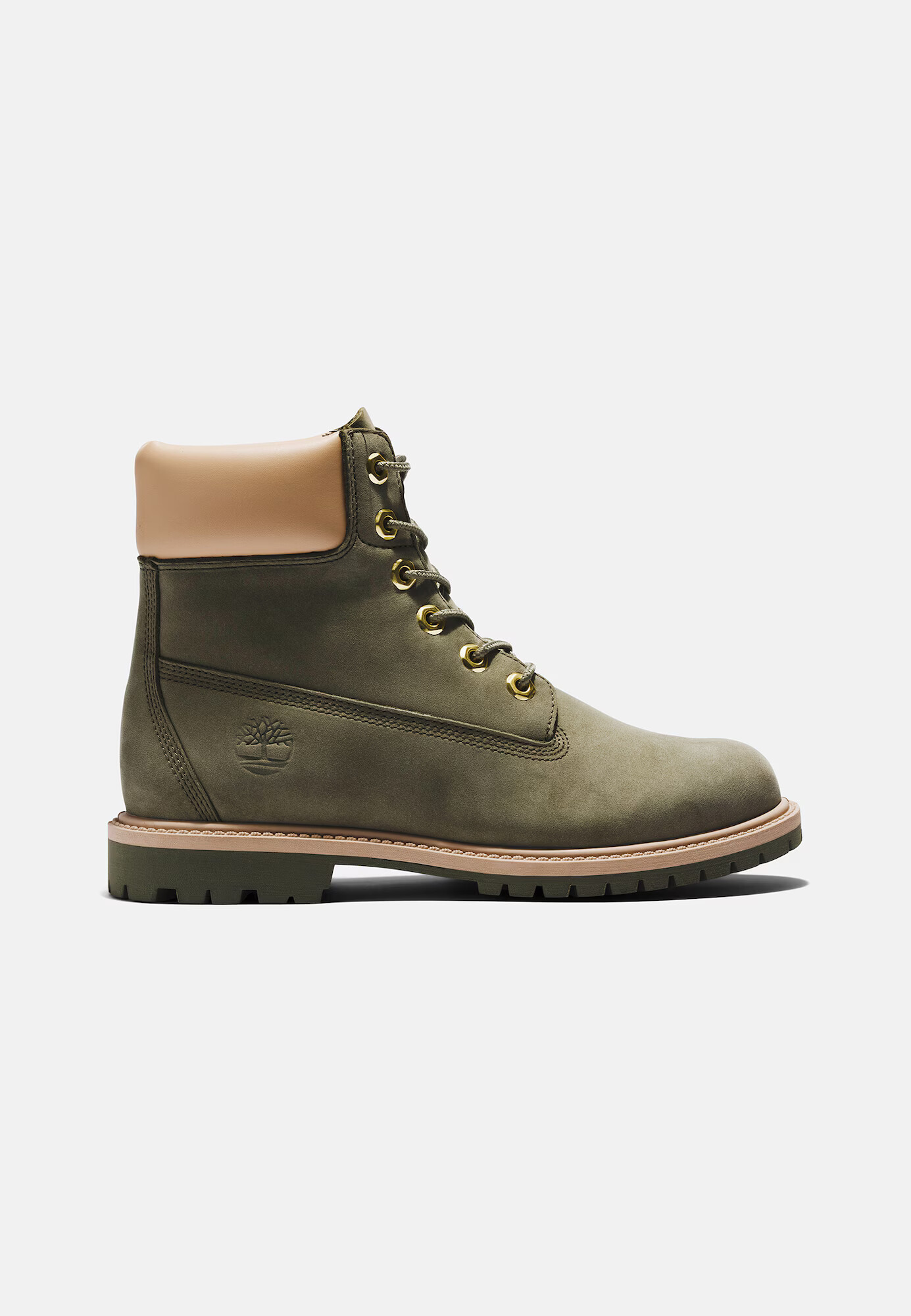 TIMBERLAND Gležnarji z vezalkami bež / temno zelena - Pepit.si