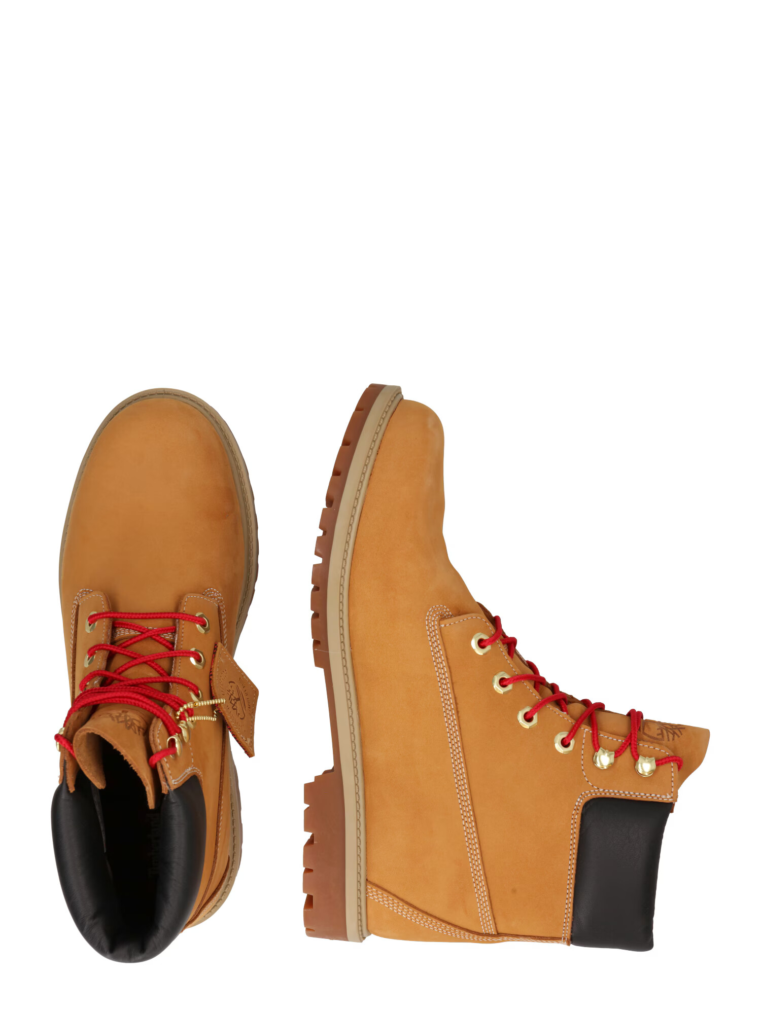 TIMBERLAND Gležnarji z vezalkami karamel / črna - Pepit.si