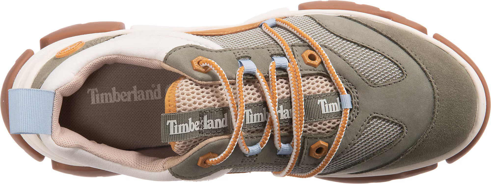 TIMBERLAND Nizke superge 'Adley Way Oxford' temno zelena / oranžna / bela - Pepit.si