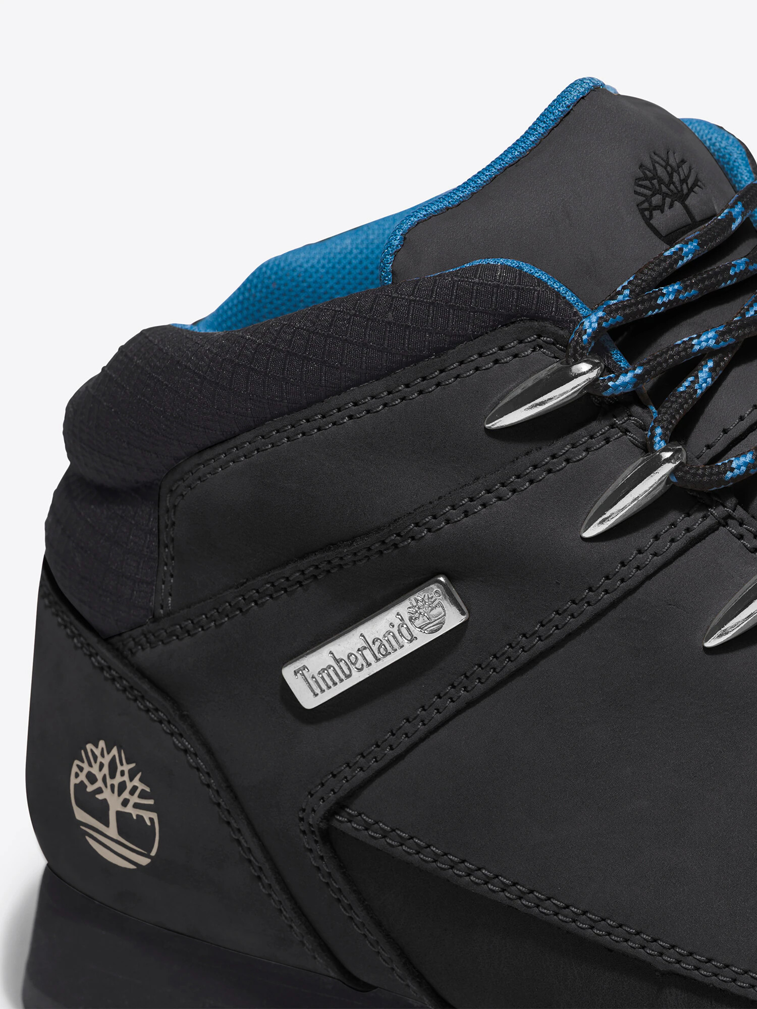 TIMBERLAND Gležnarji z vezalkami 'Euro Sprint Hiker' črna / srebrna - Pepit.si