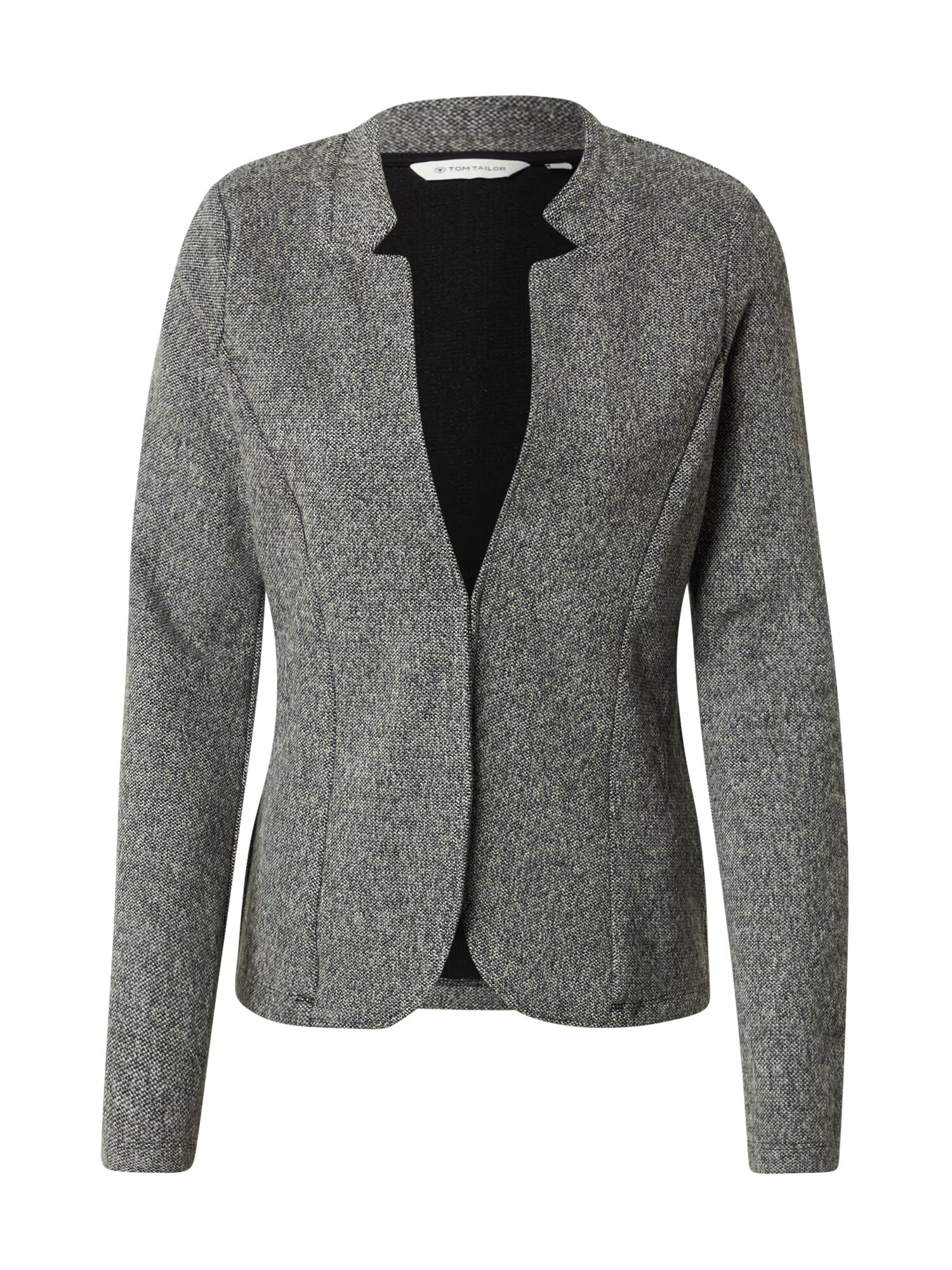 TOM TAILOR Blazer pegasto črna / bela - Pepit.si