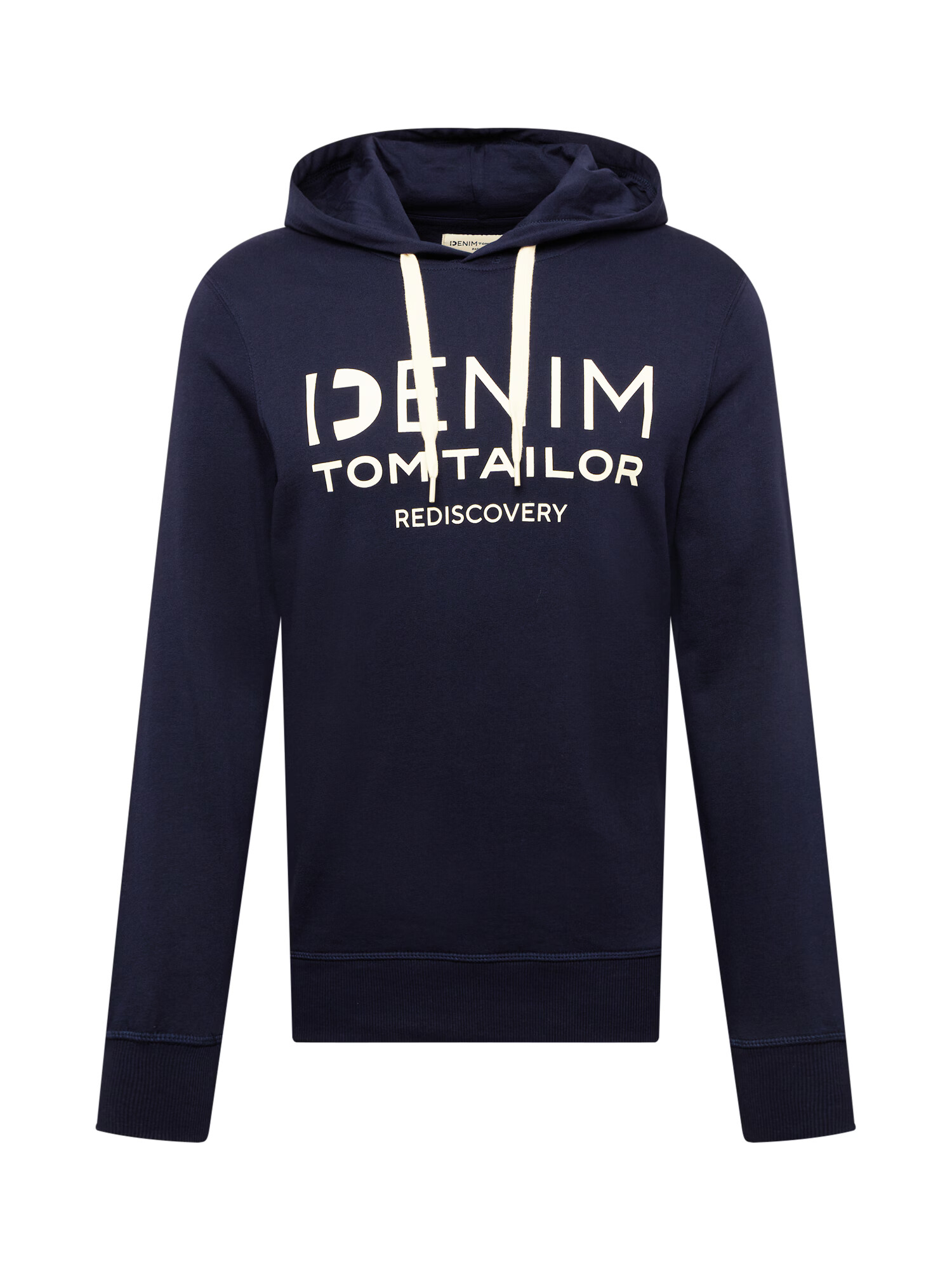 TOM TAILOR DENIM Majica temno modra / bela - Pepit.si