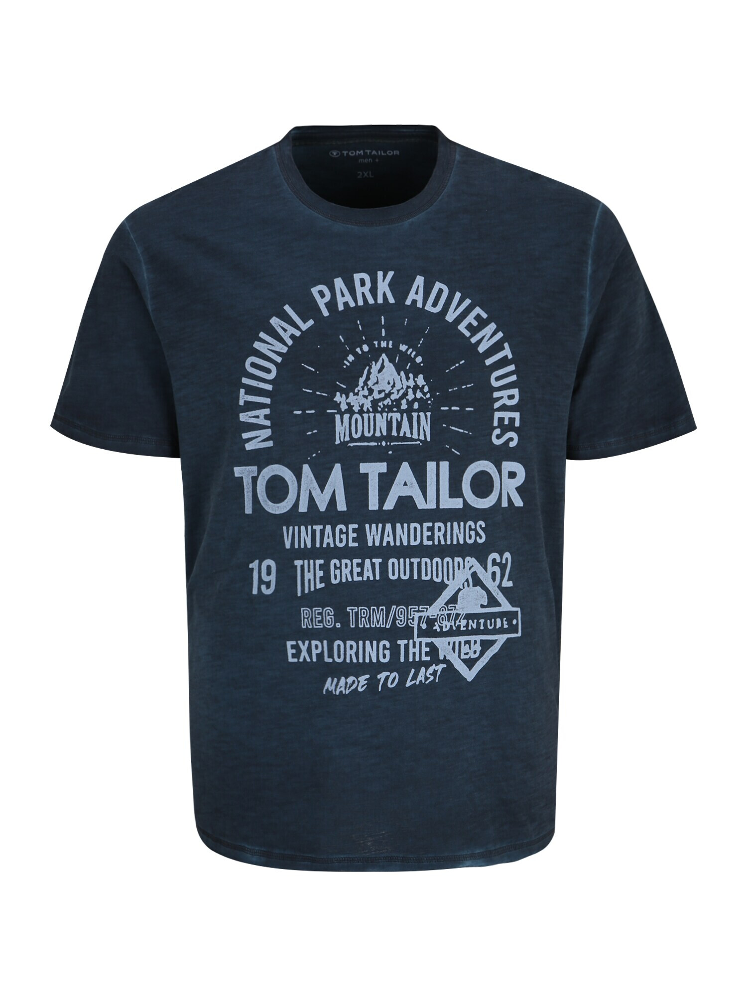 TOM TAILOR Men + Majica dimno modra / nočno modra - Pepit.si