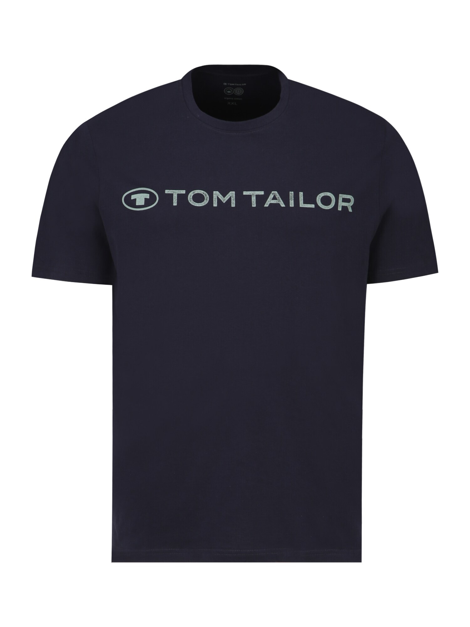 TOM TAILOR Men + Majica temno modra / pastelno zelena - Pepit.si