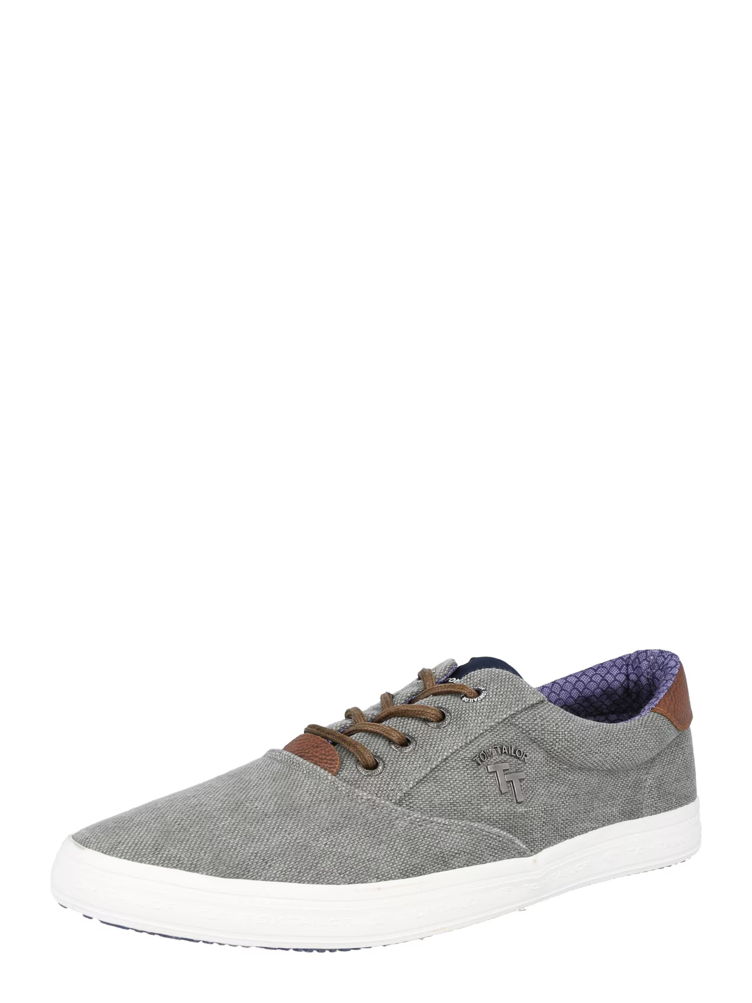 TOM TAILOR Sneaker pegasto siva / brokat - Pepit.si