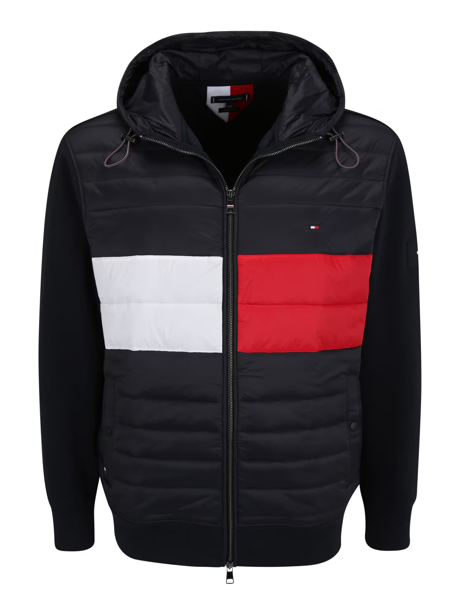 Tommy Hilfiger Big & Tall Jopa na zadrgo temno modra / bela / rdeča - Pepit.si