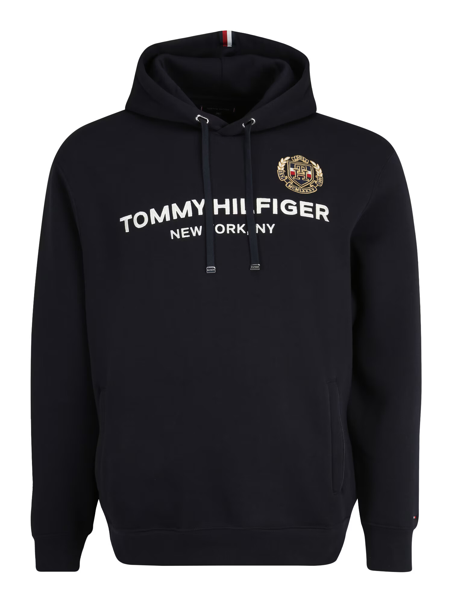 Tommy Hilfiger Big & Tall Majica temno modra / rjava / bela - Pepit.si