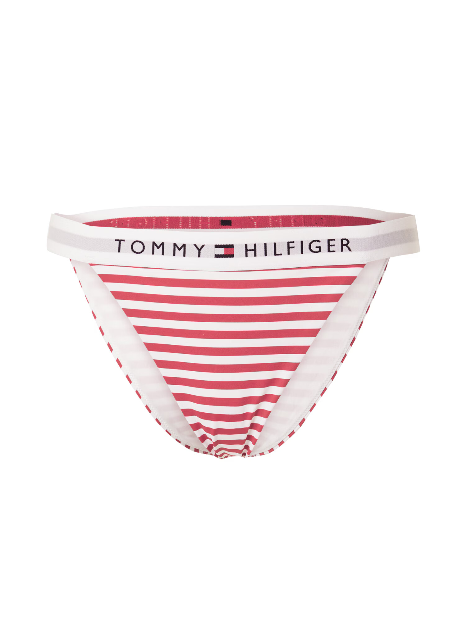 TOMMY HILFIGER Bikini hlačke mornarska / siva / rdeča / bela - Pepit.si