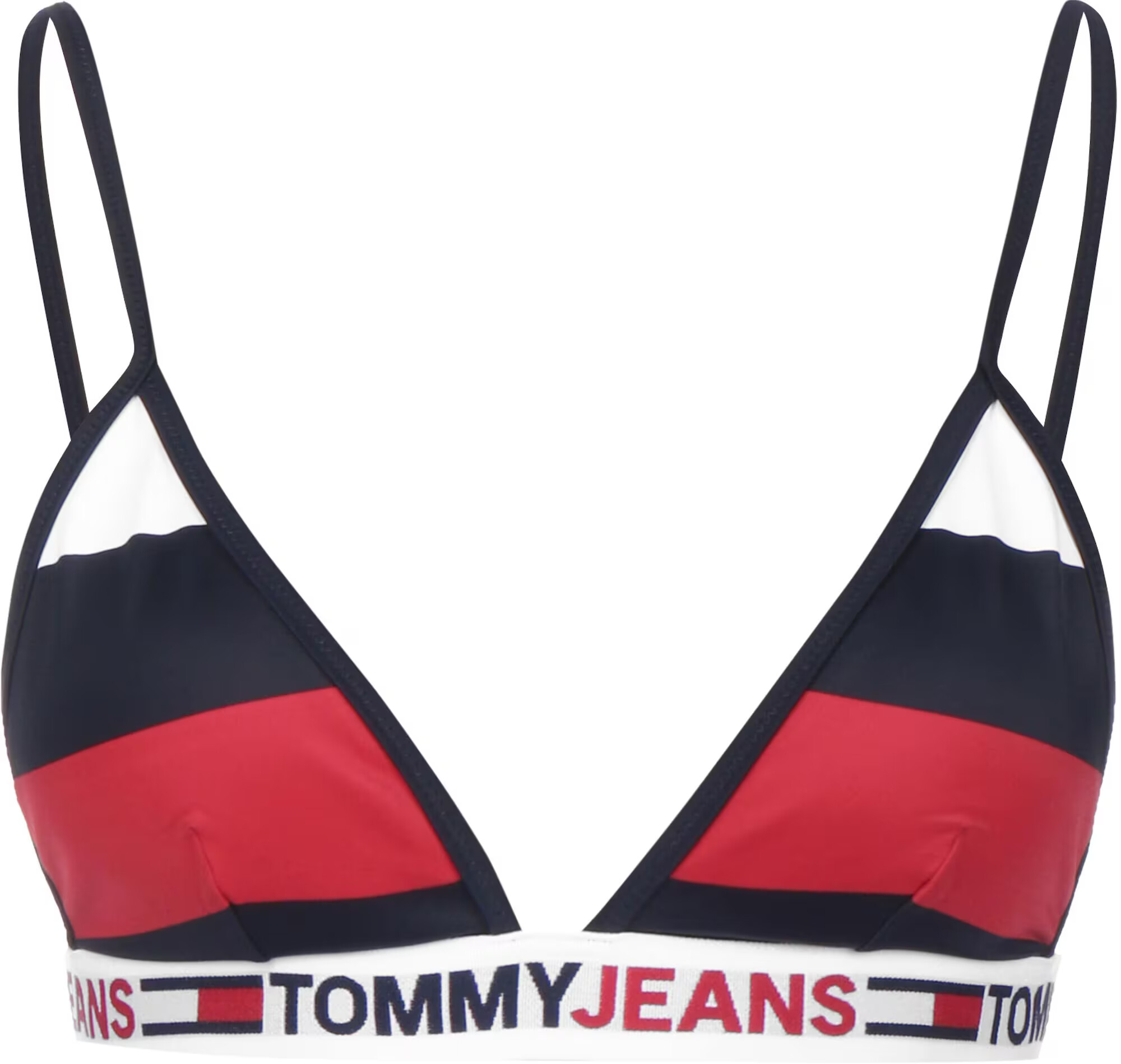 Tommy Hilfiger Underwear Bikini zgornji del temno modra / rdeča / bela - Pepit.si